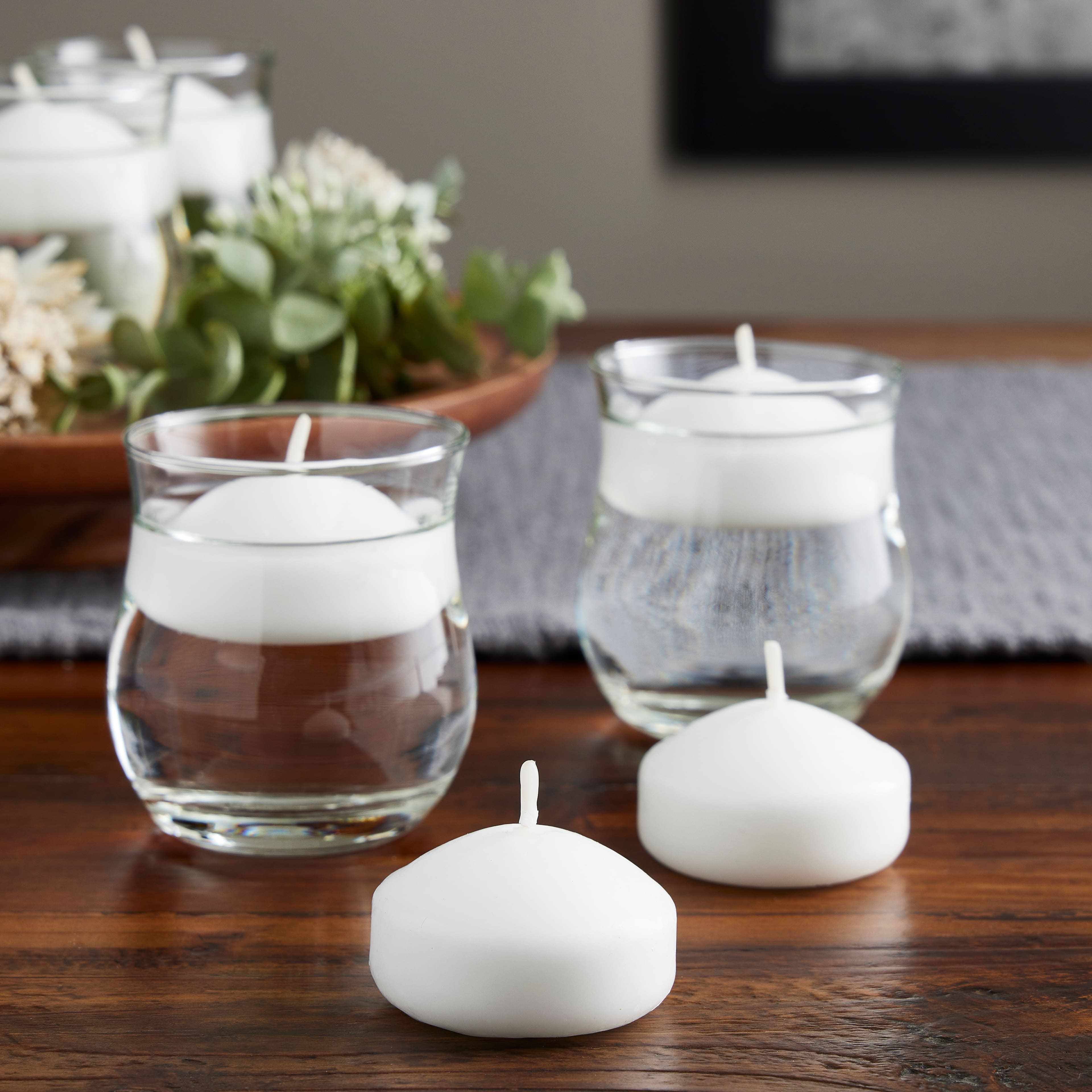 12 Packs: 40 ct. (240 total) Basic Elements™ White Floating Candles Value Pack by Ashland®