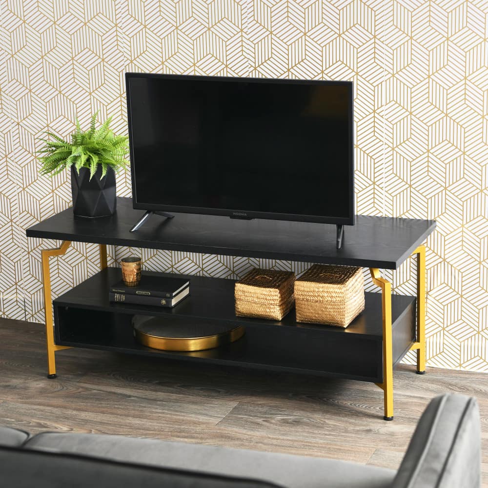 Household Essentials Crown 47&#x22; TV Stand with Storage Compartment