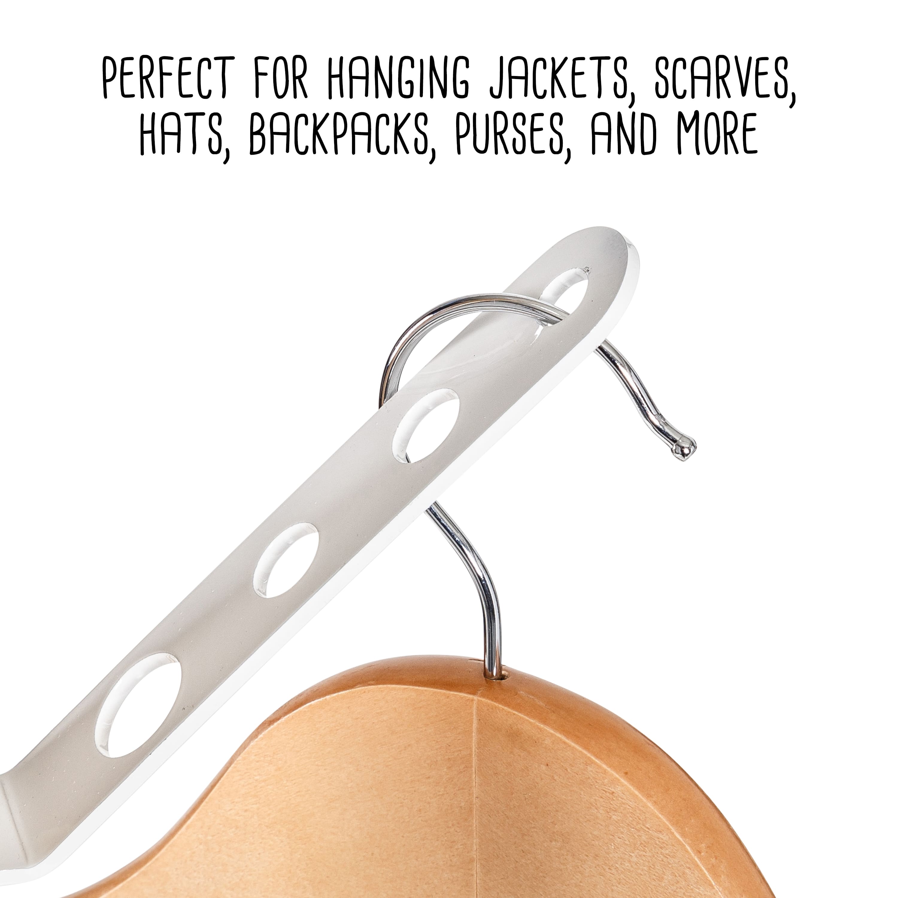 Honey Can Do 70" White Modern Standing Coat Rack