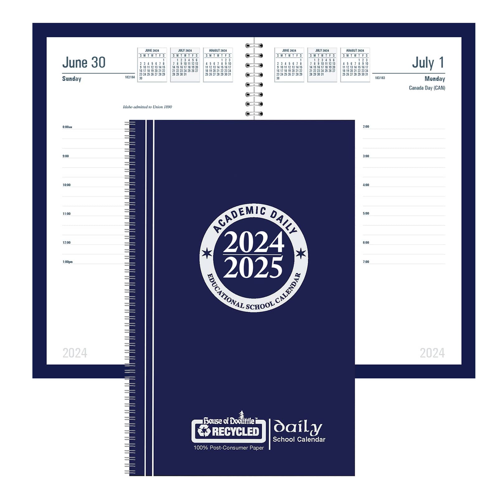House of Doolittle® Blue Recycled Daily Educational Planner