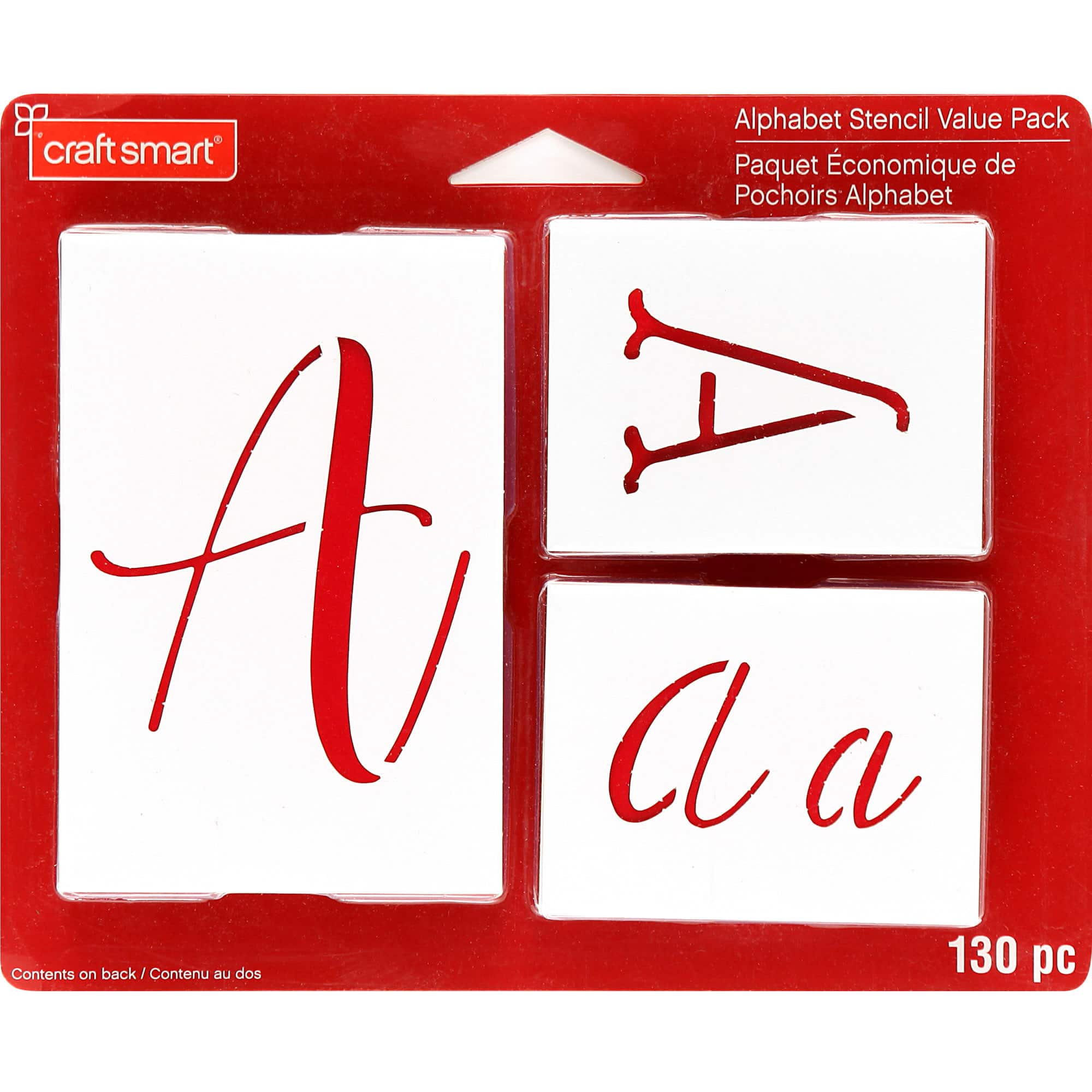 12 Packs: 130 ct. (1,560 total) Mixed Font Alphabet Stencils by Craft Smart®