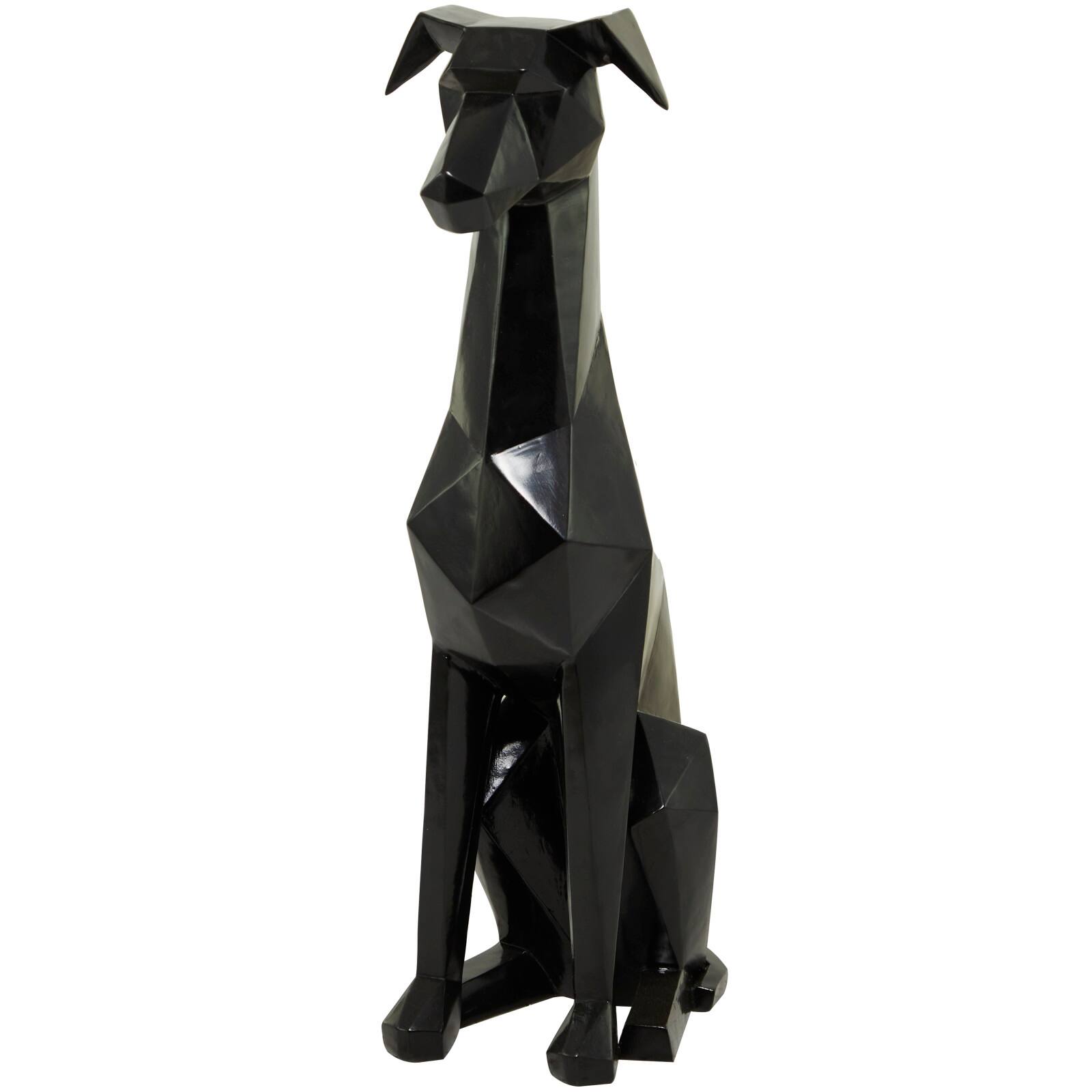 The Novogratz 30&#x22; Silver Cubist Dog Sculpture