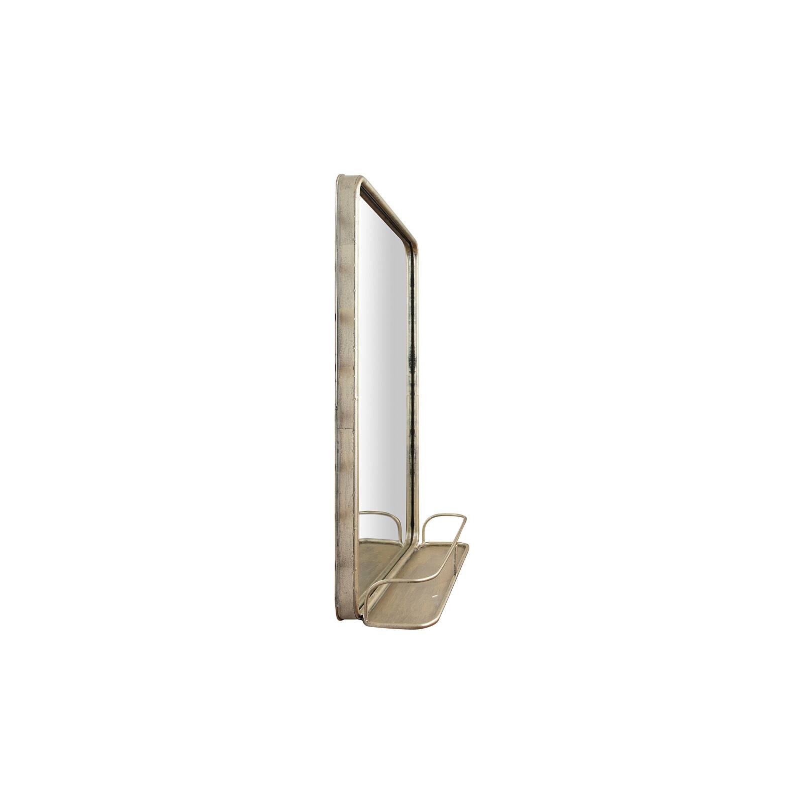Hello Honey® Gold Rectangle Wall Mirror with Shelf