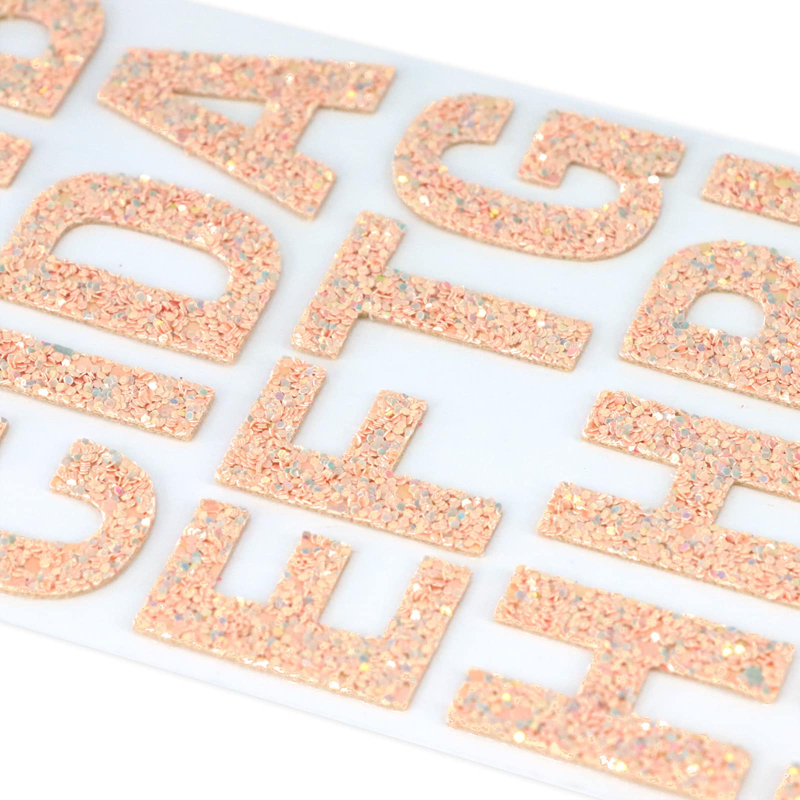 12 Pack: Blush Glitter Alphabet Stickers by Recollections™