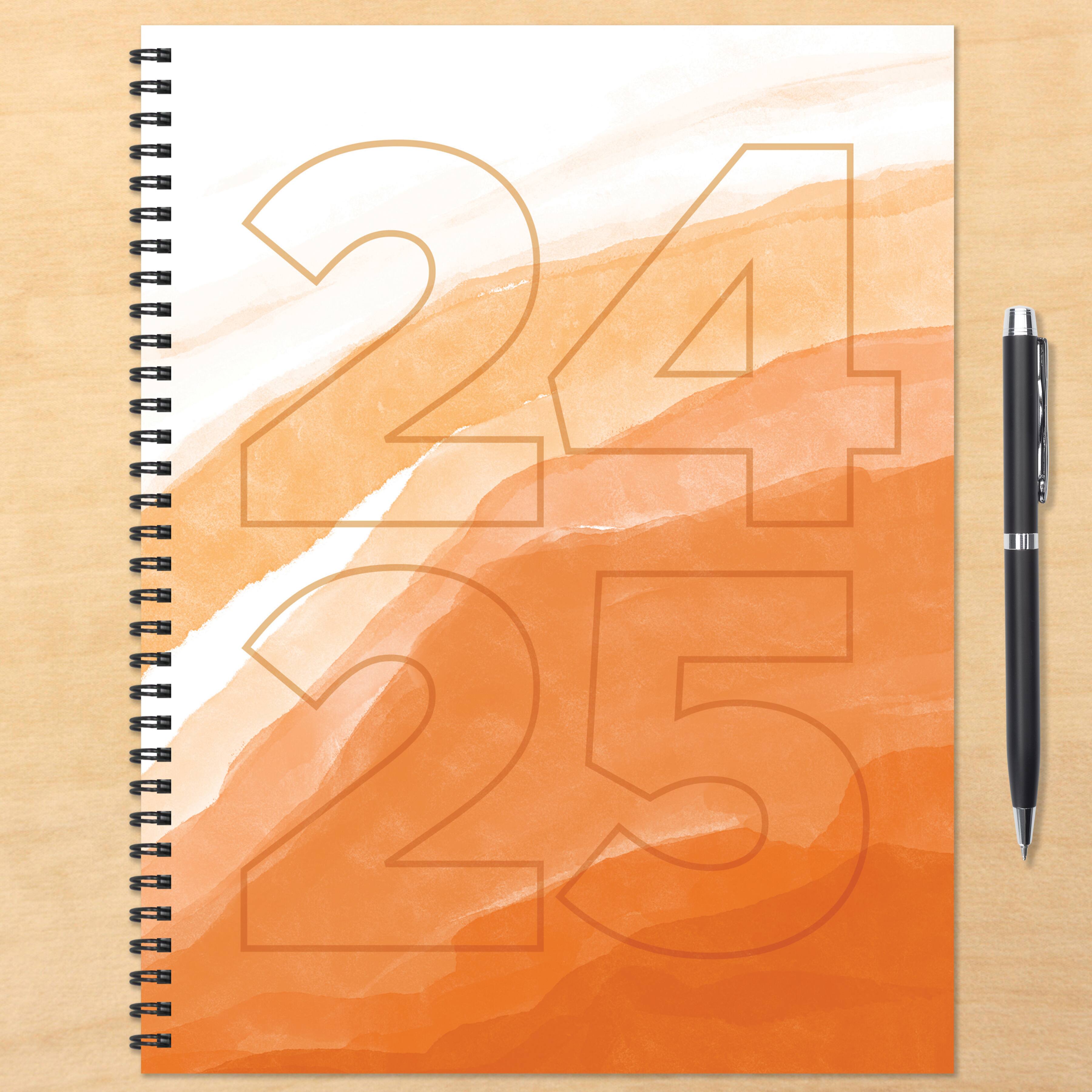 TF Publishing 2024 - 2025 Lava Wave Large Spiral Planner