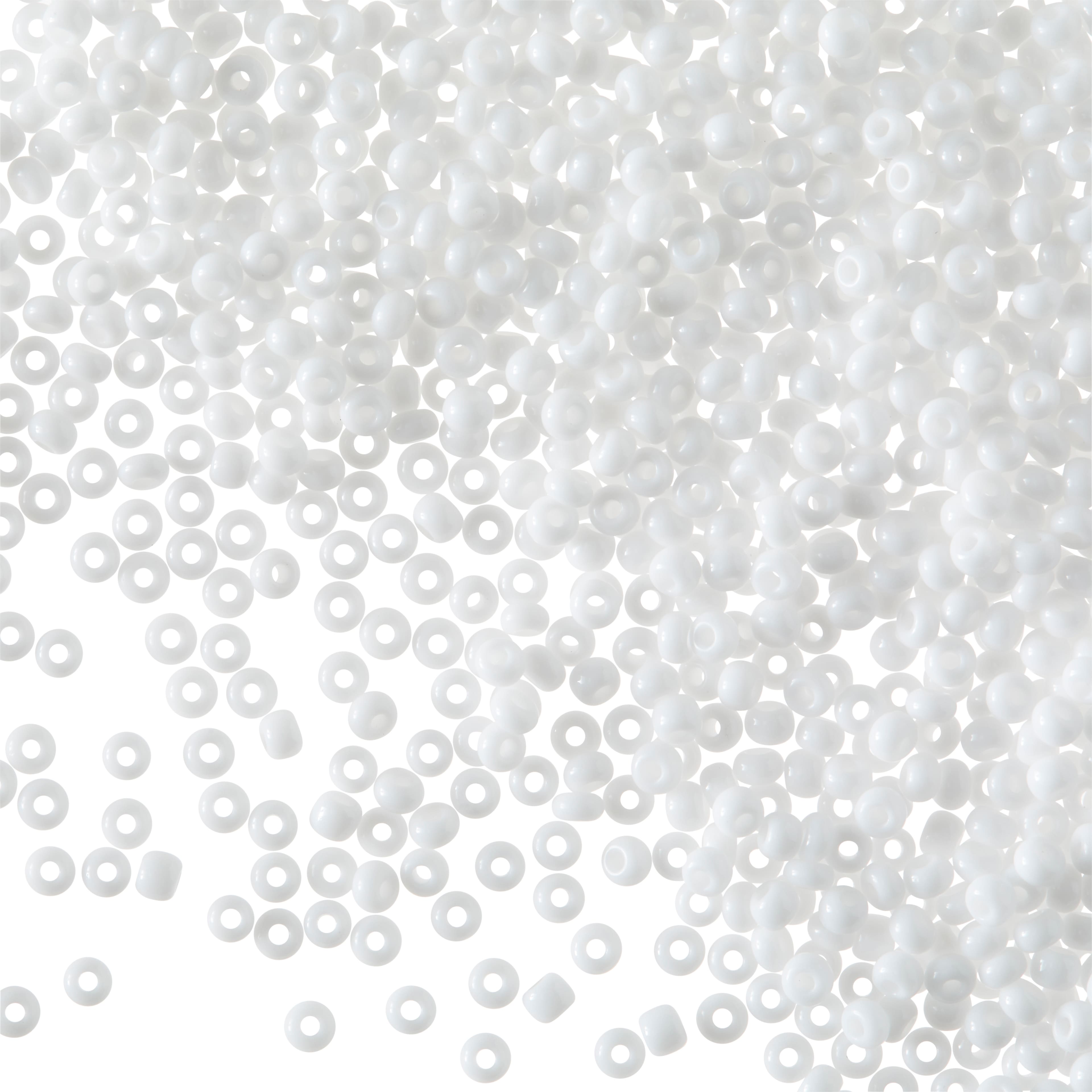 John Bead Opaque Czech Glass Seed Beads, 11/0