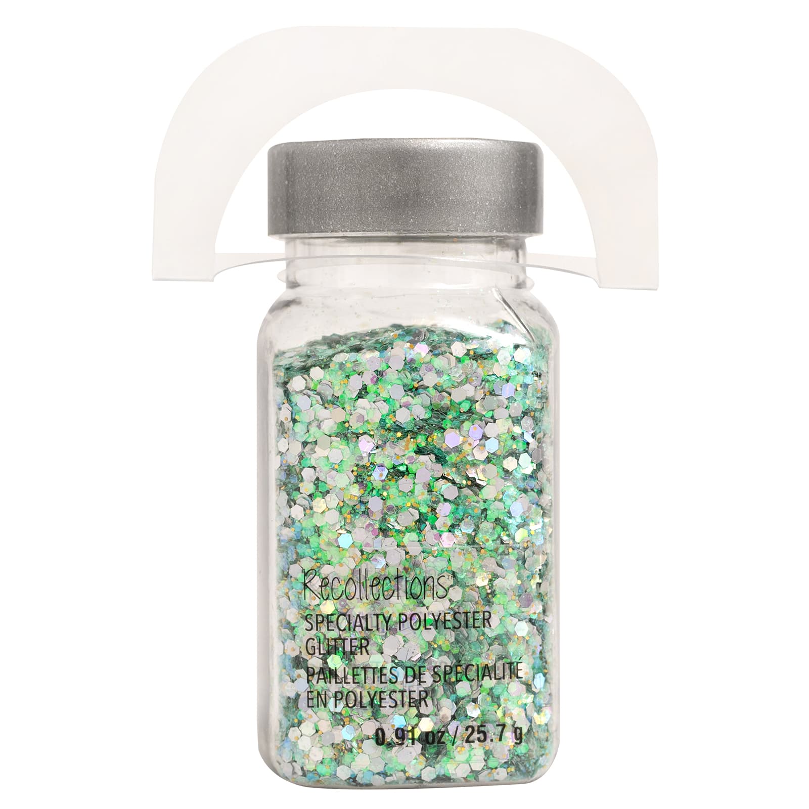 Specialty Polyester Mint &#x26; Gold Glitter by Recollections&#x2122;