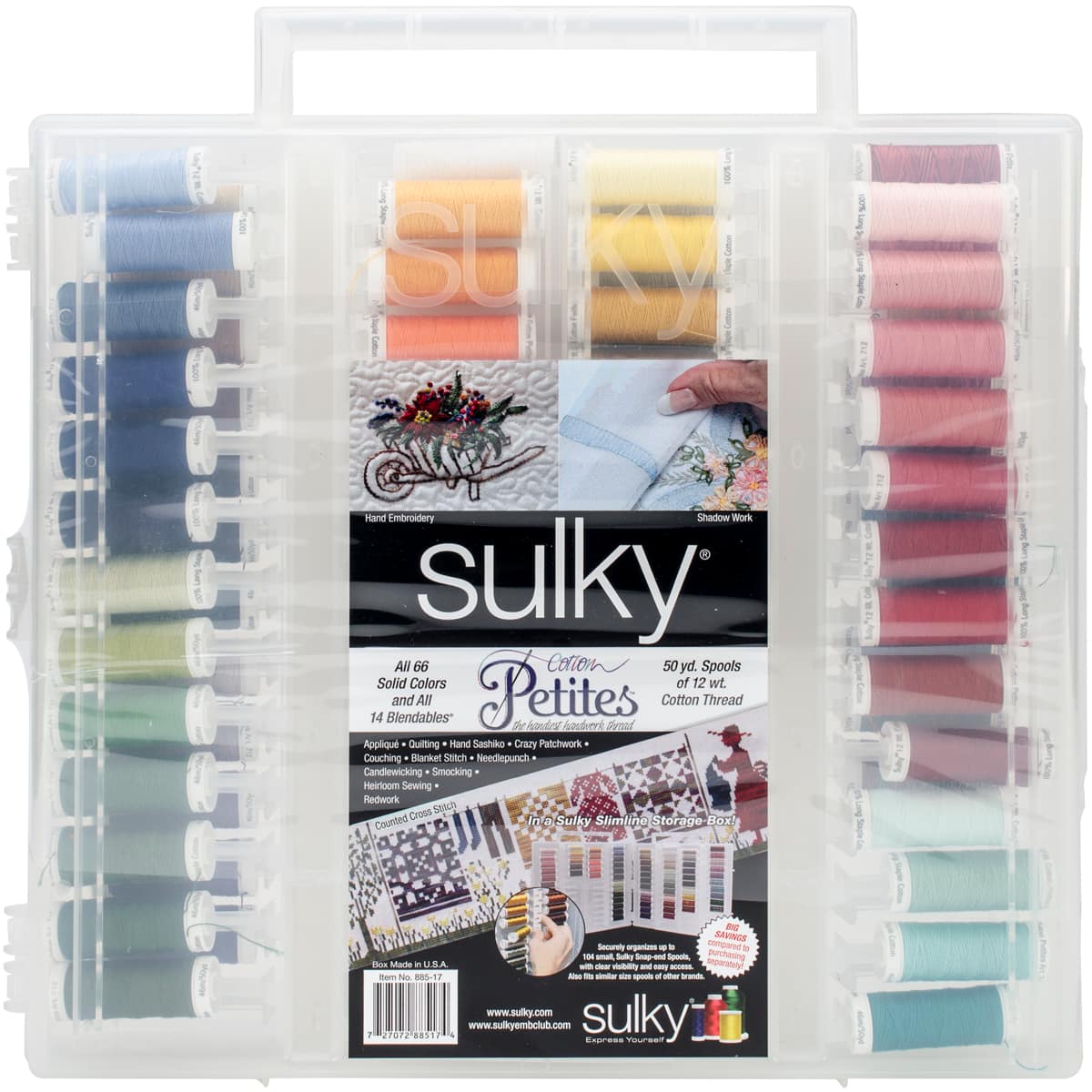 Bundle of 3 Sulky Cotton Threads to match – gather here online