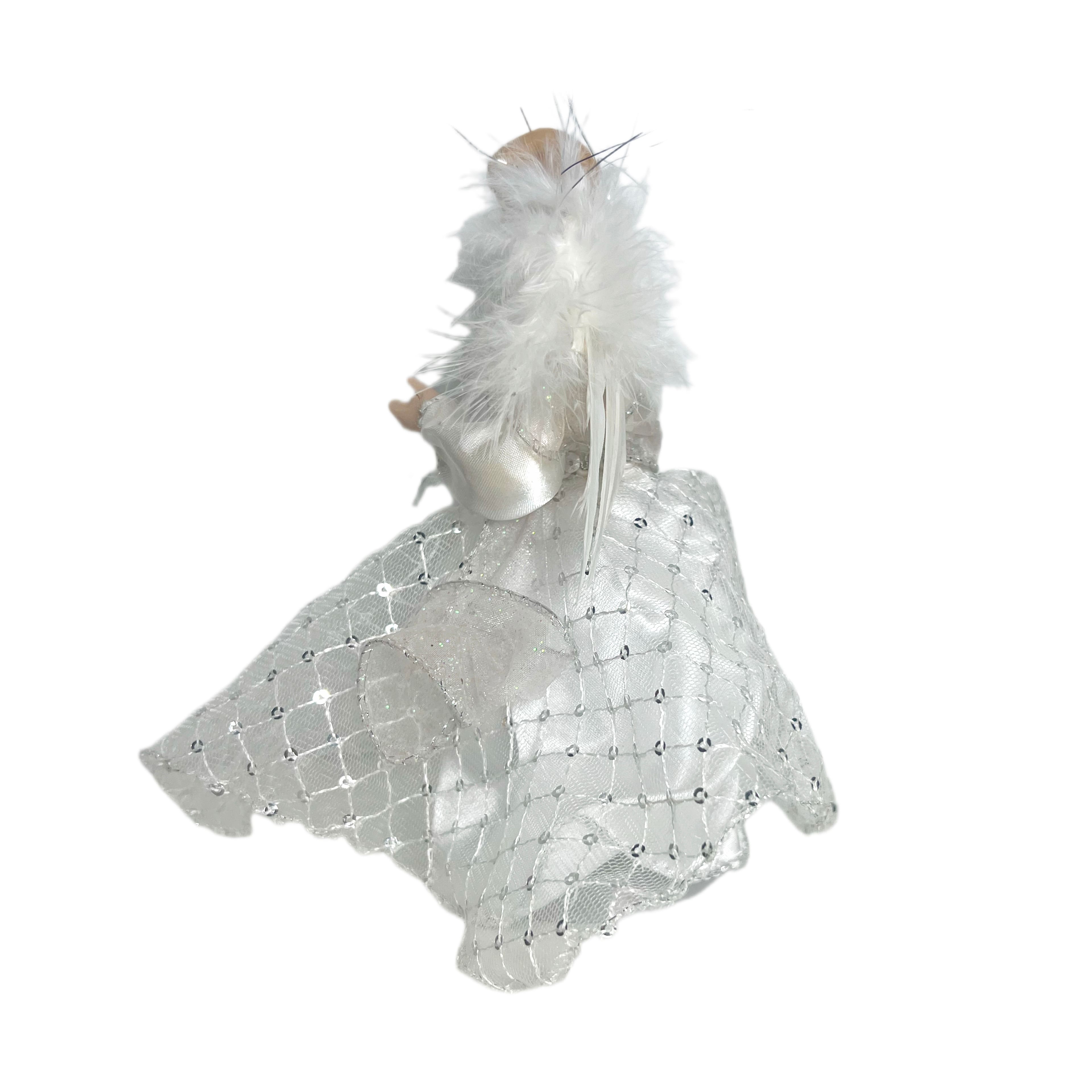 7&#x22; White &#x26; Silver Angel D&#xE9;cor by Ashland&#xAE;