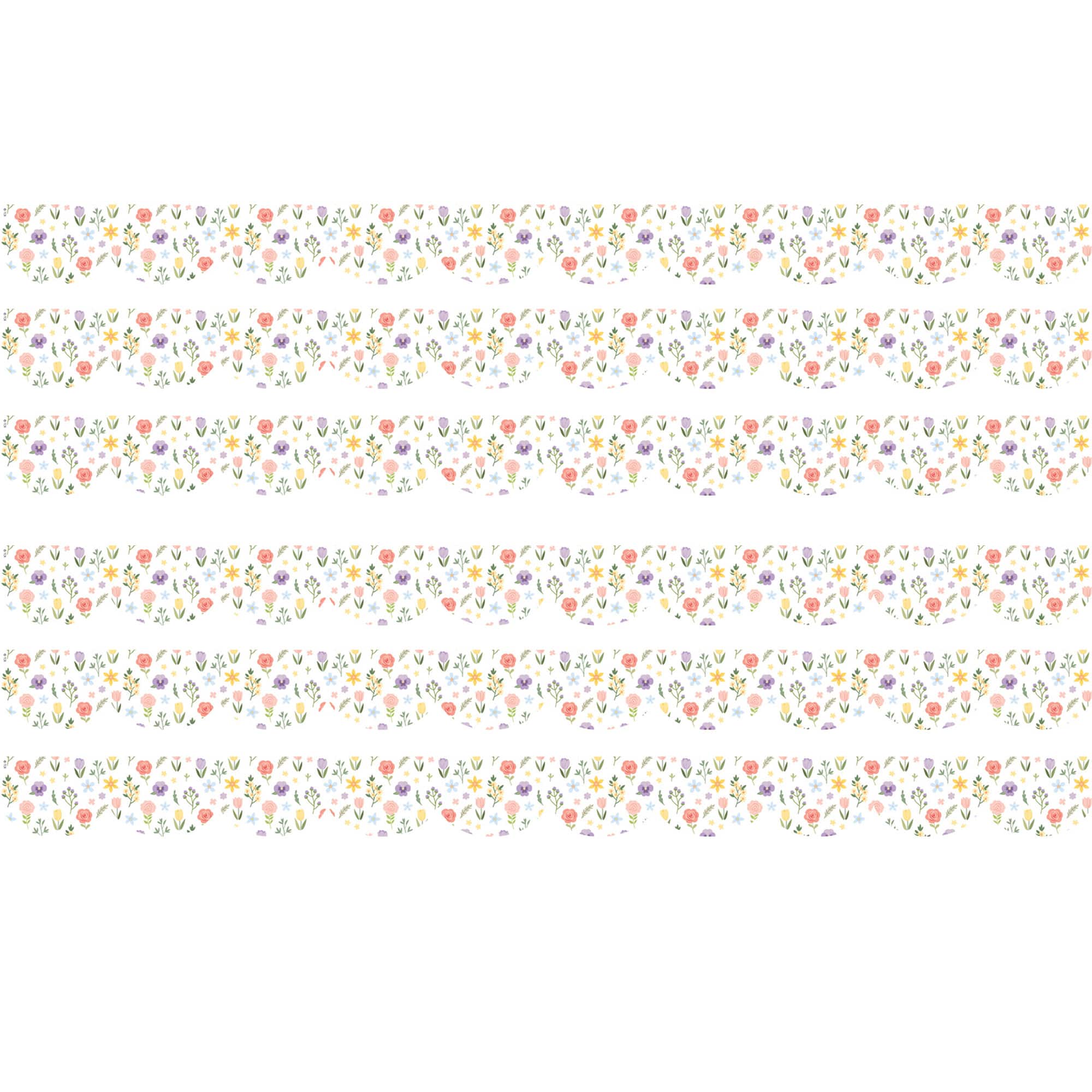 Teacher Created Resources® Cottagecore Die-Cut Border Trim, 6 Packs of 12