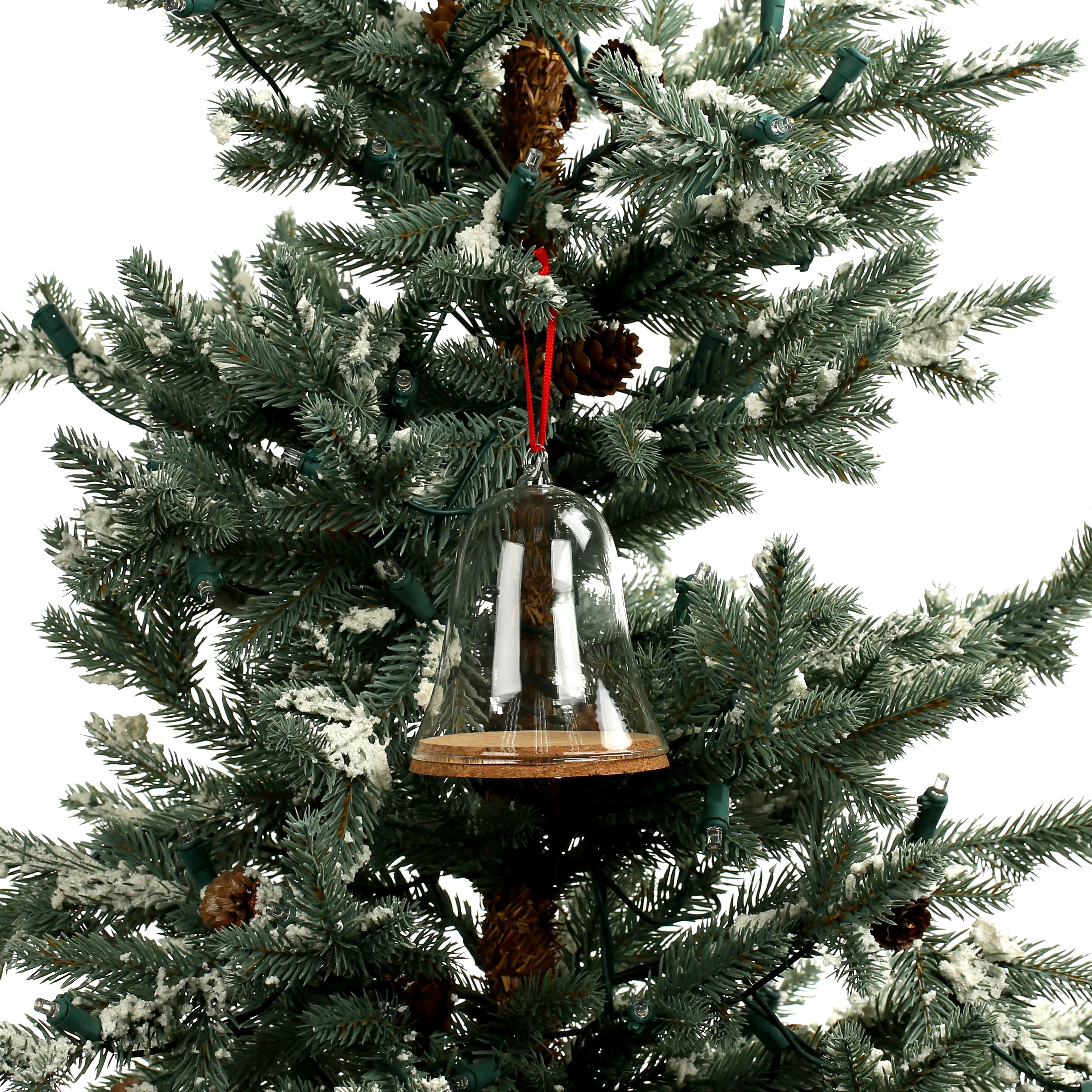 4.25&#x22; Clear DIY Glass Bell Ornament with Cork by Make Market&#xAE;