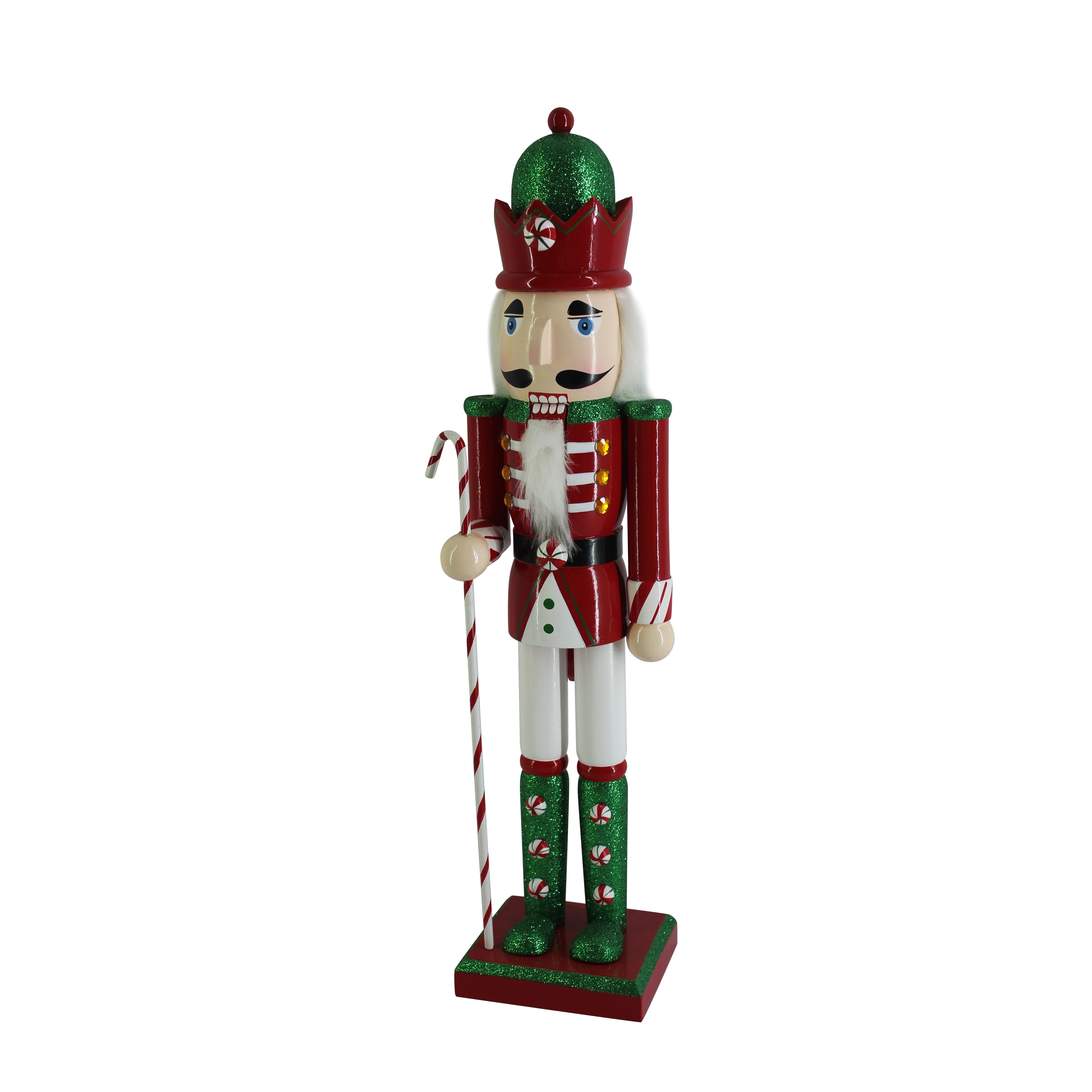 16&#x22; Red &#x26; White Candy Cane Nutcracker by Ashland&#xAE;