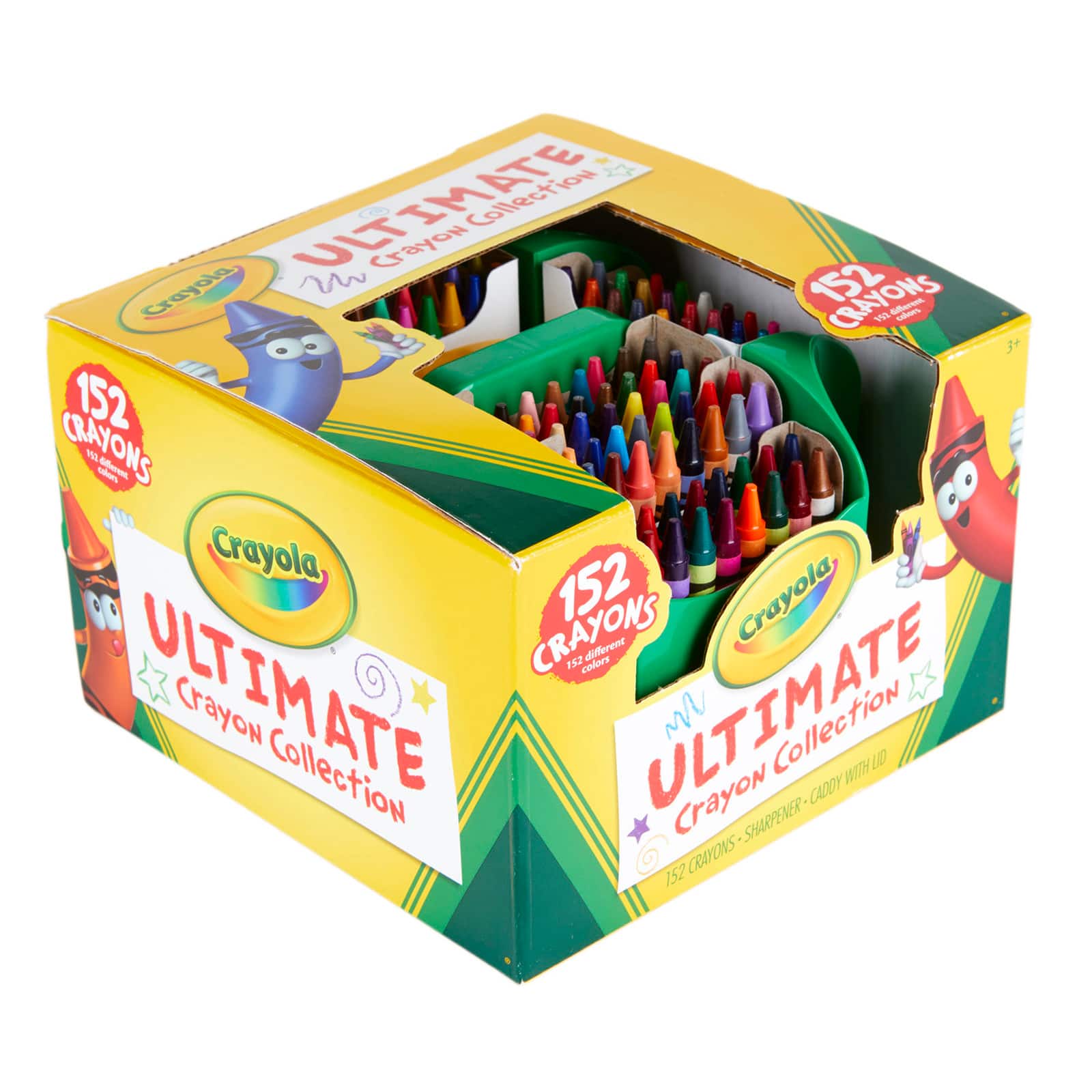 Crayola Ultimate Crayon Box Collection (152ct), Bulk Kids Crayon Caddy,  Classic & Glitter Crayons, Gifts, Ages