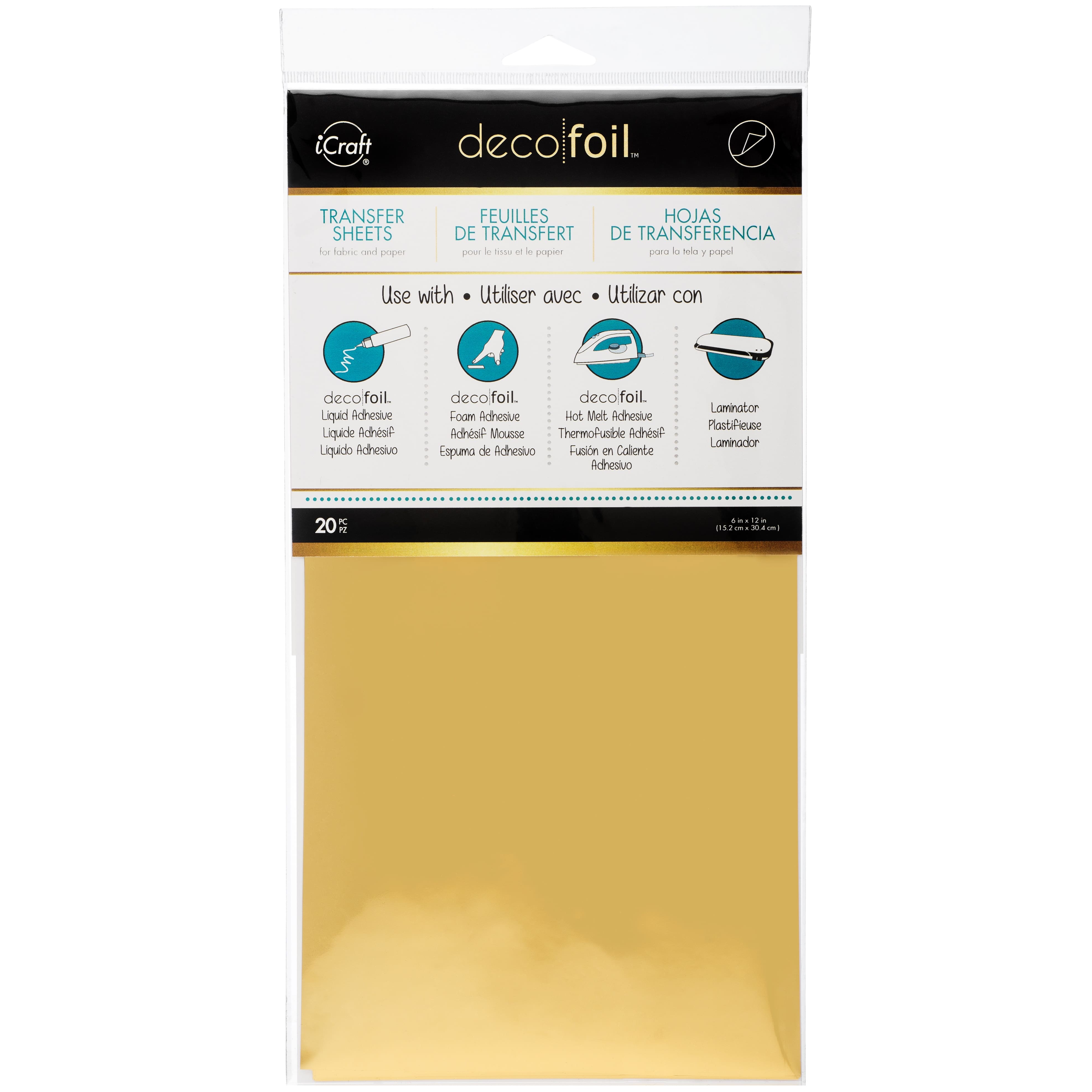 iCraft® Deco Foil™ Transfer Sheets, 6" x 12"