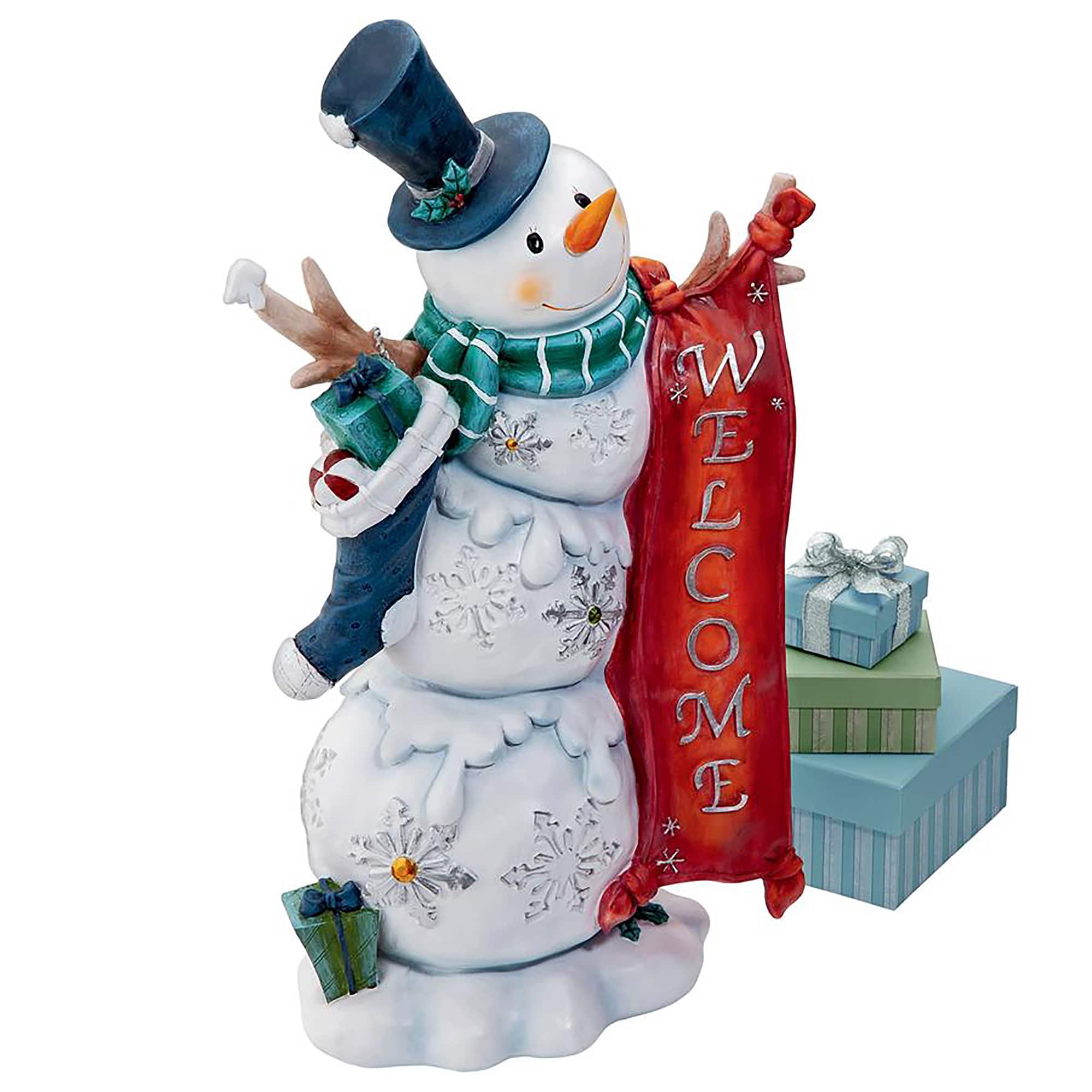 Design Toscano 17" Avalanche the Welcome Snowman Statue