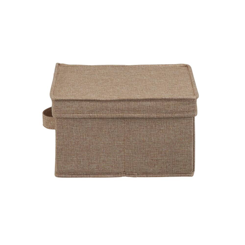 Household Essentials Fabric Storage Bin with Lid, 2ct.
