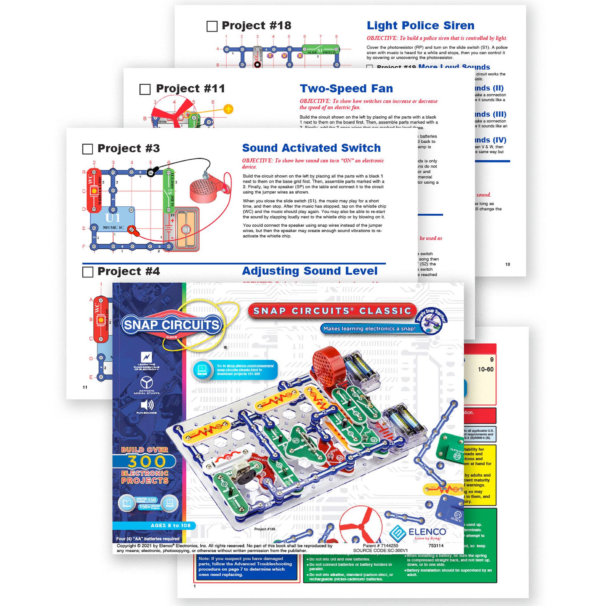 Elenco&#xAE; Snap Circuits&#xAE; SC-300 Exploration STEM Educational Kit