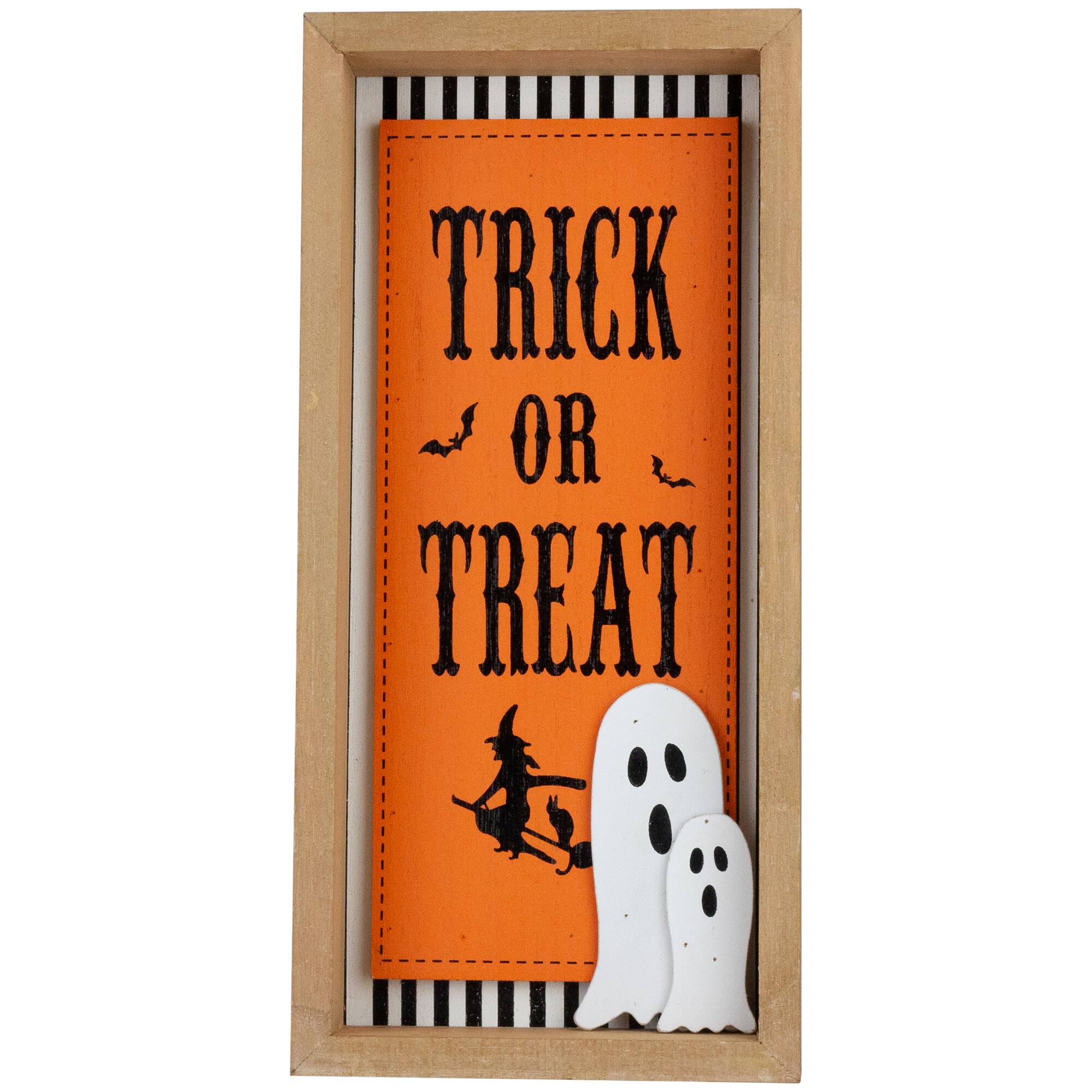 Happy Halloween Wooden Shadow Box Plaques Set