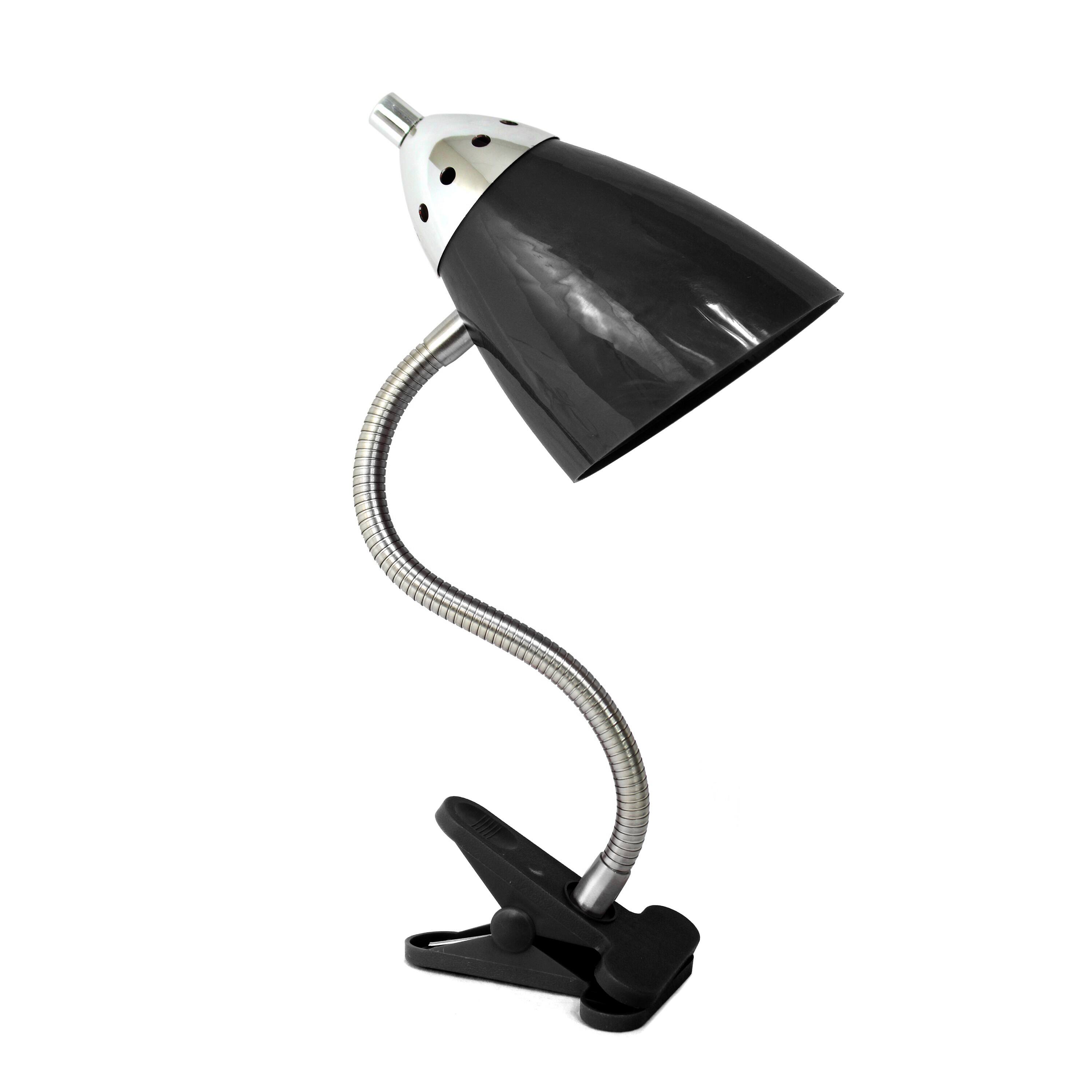 LimeLights 17.5" Flossy Flexible Gooseneck Clip Light Desk Lamp