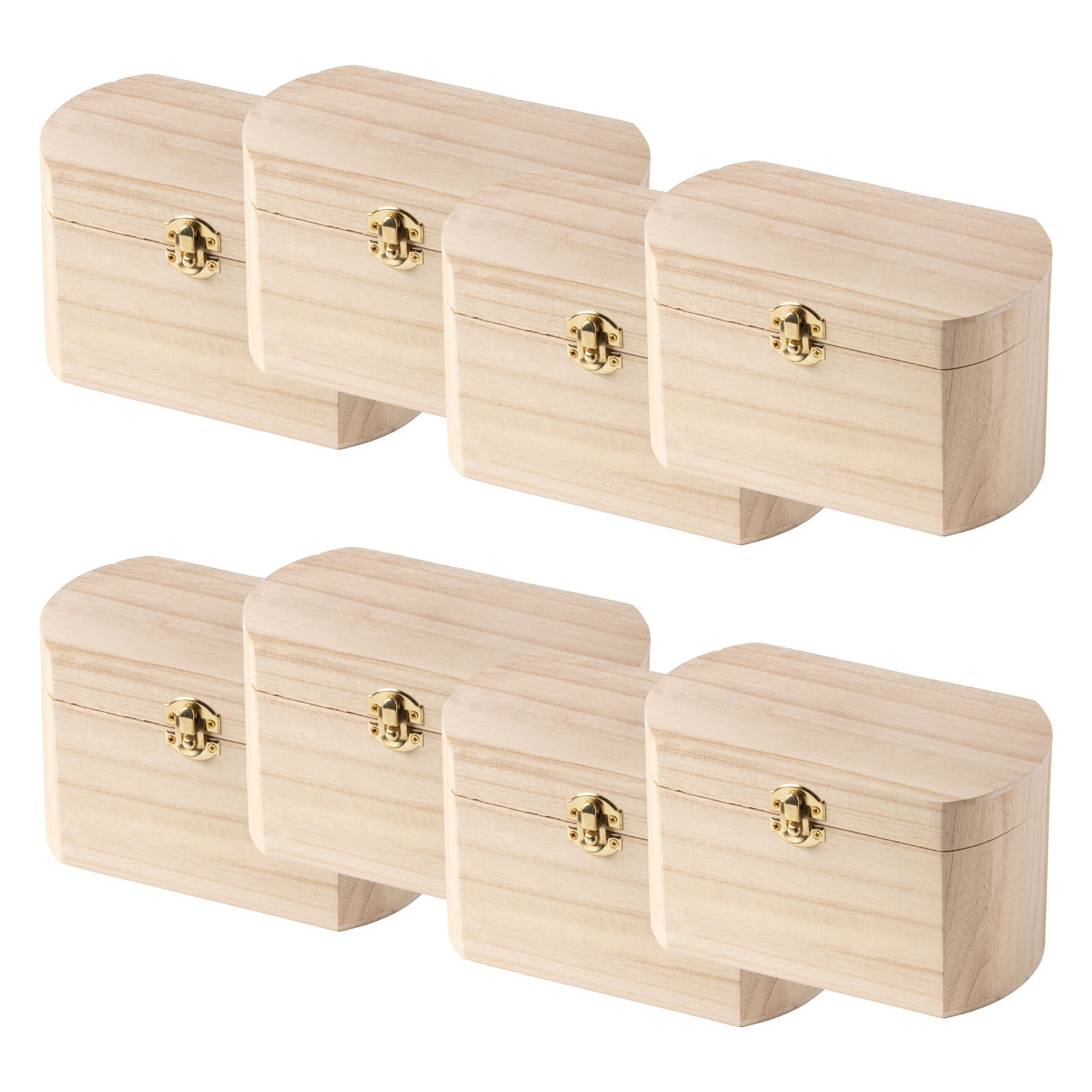 8 Pack: 7.5" Wood Oval Box by Make Market®