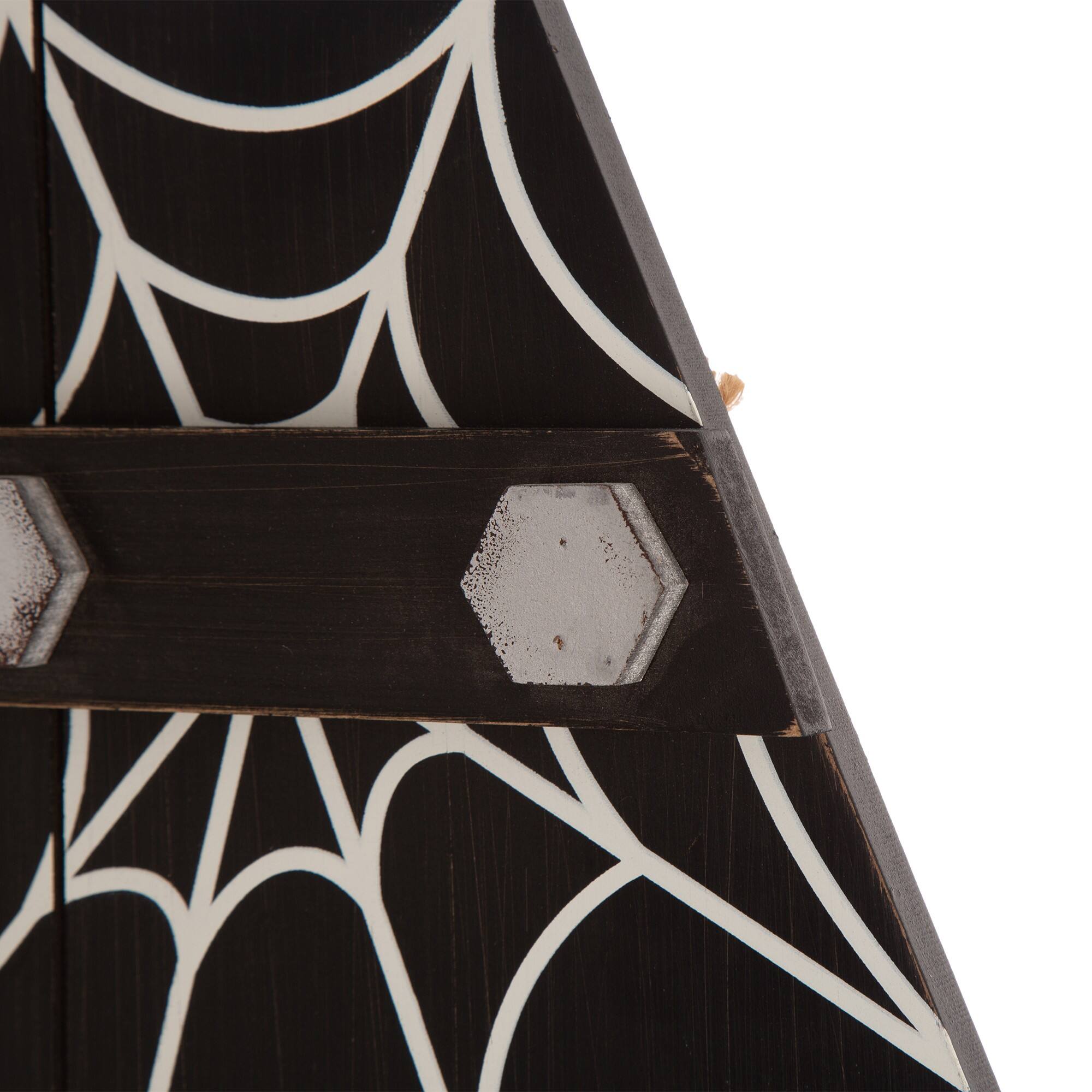 Glitzhome&#xAE; 3.5ft. Halloween Wooden Coffin Porch Leaning D&#xE9;cor