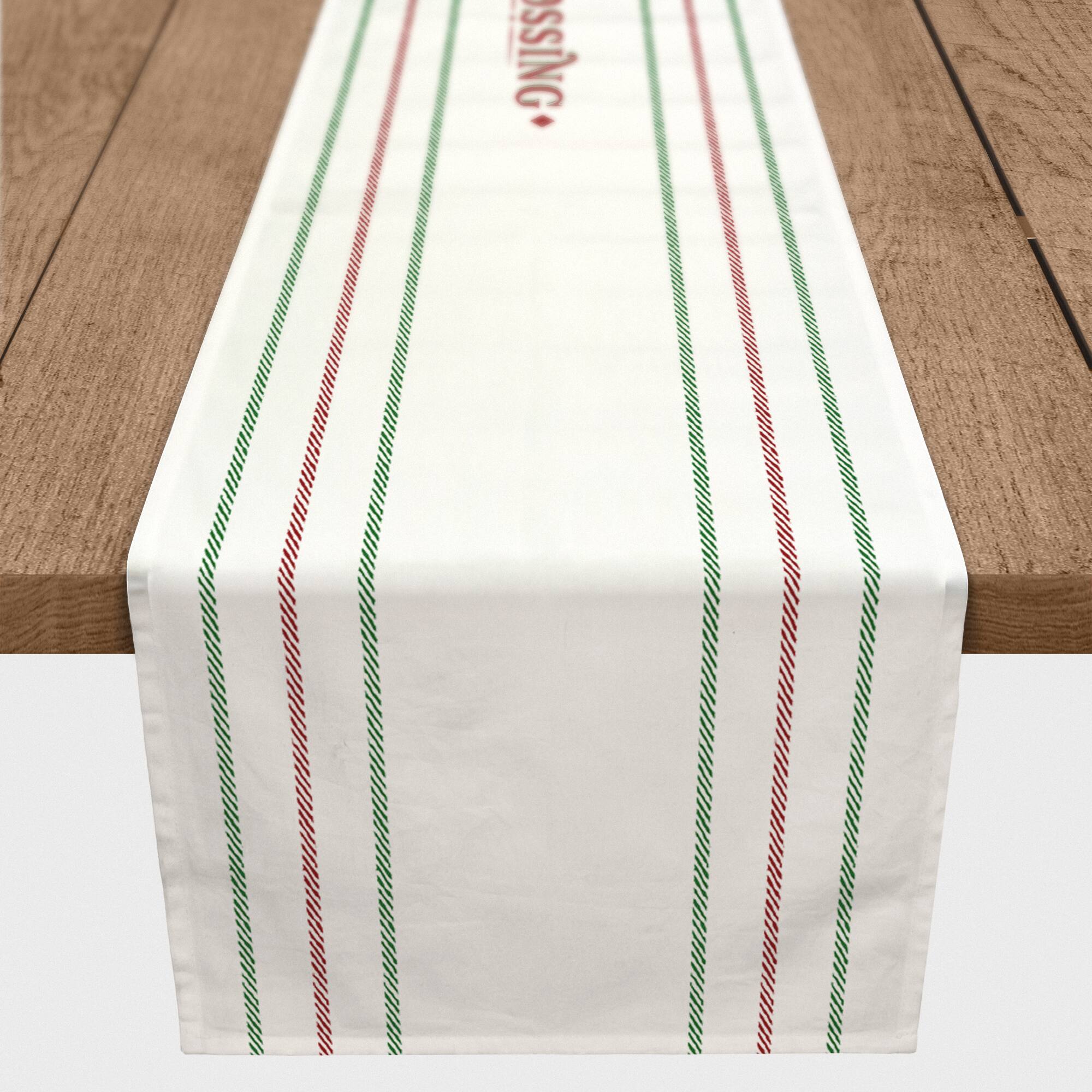 Santas Sleigh Crossing Poly Twill Table Runner