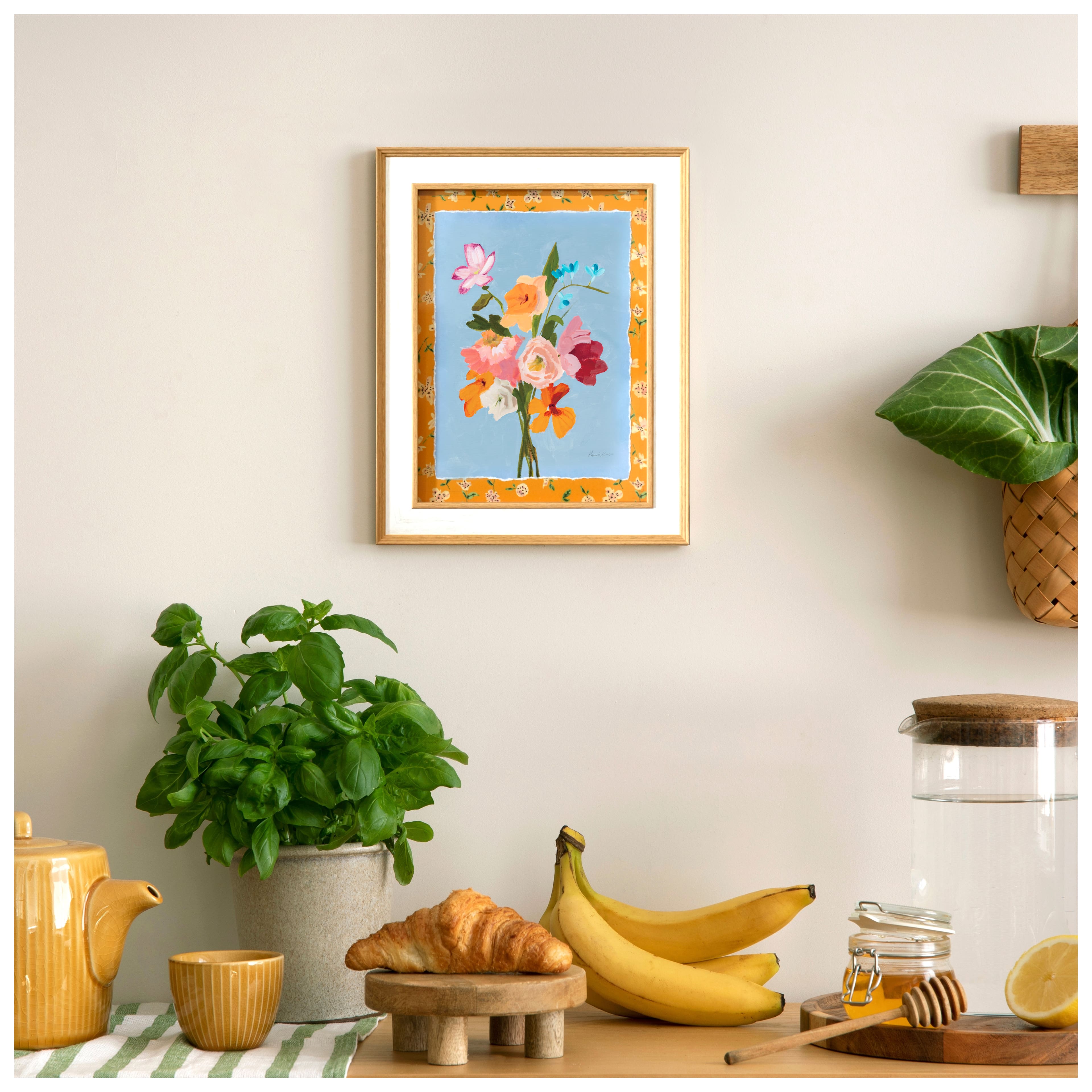 14" Blue, Pink, Orange & Red Still Life Wall Art by Ashland®