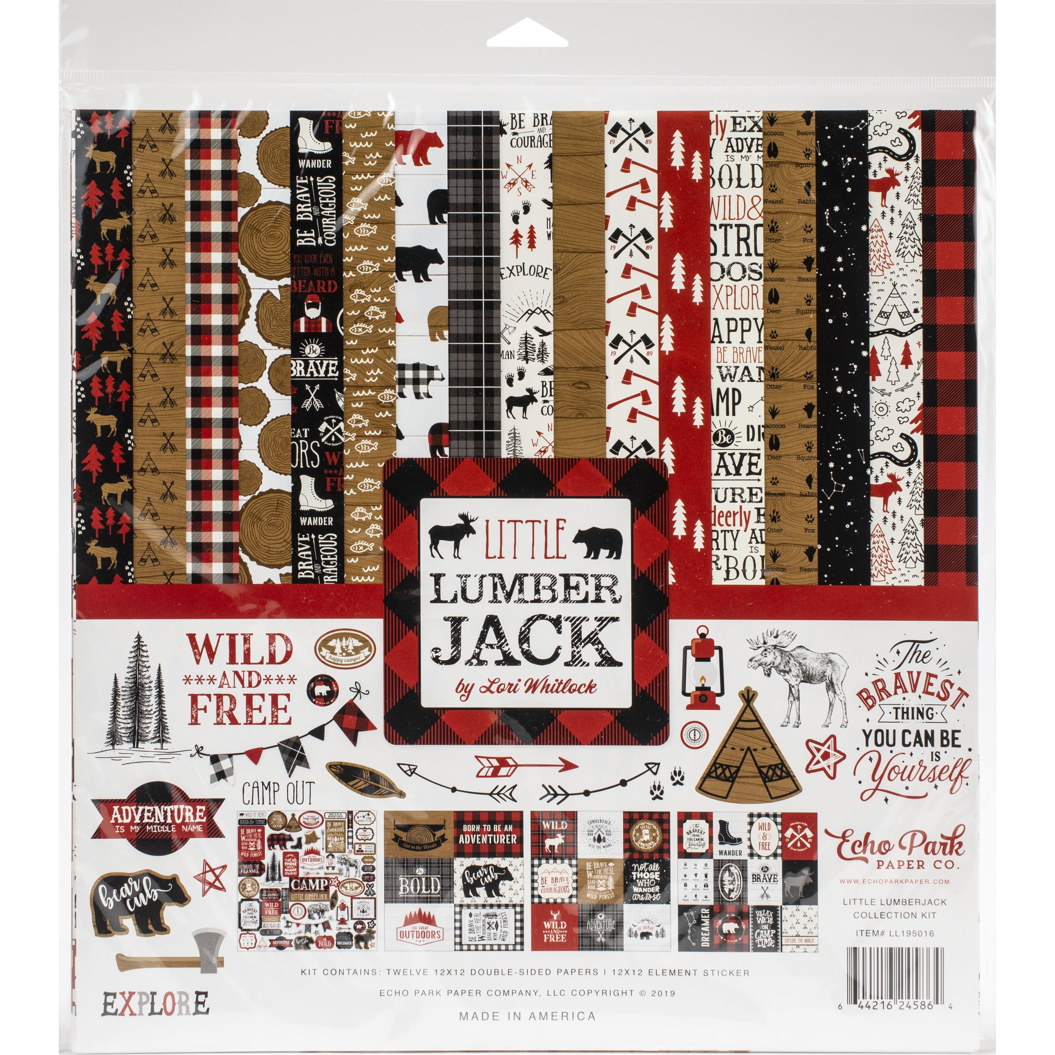 Echo Park&#x2122; Little Lumberjack Collection Kit, 12&#x22; x 12&#x22;