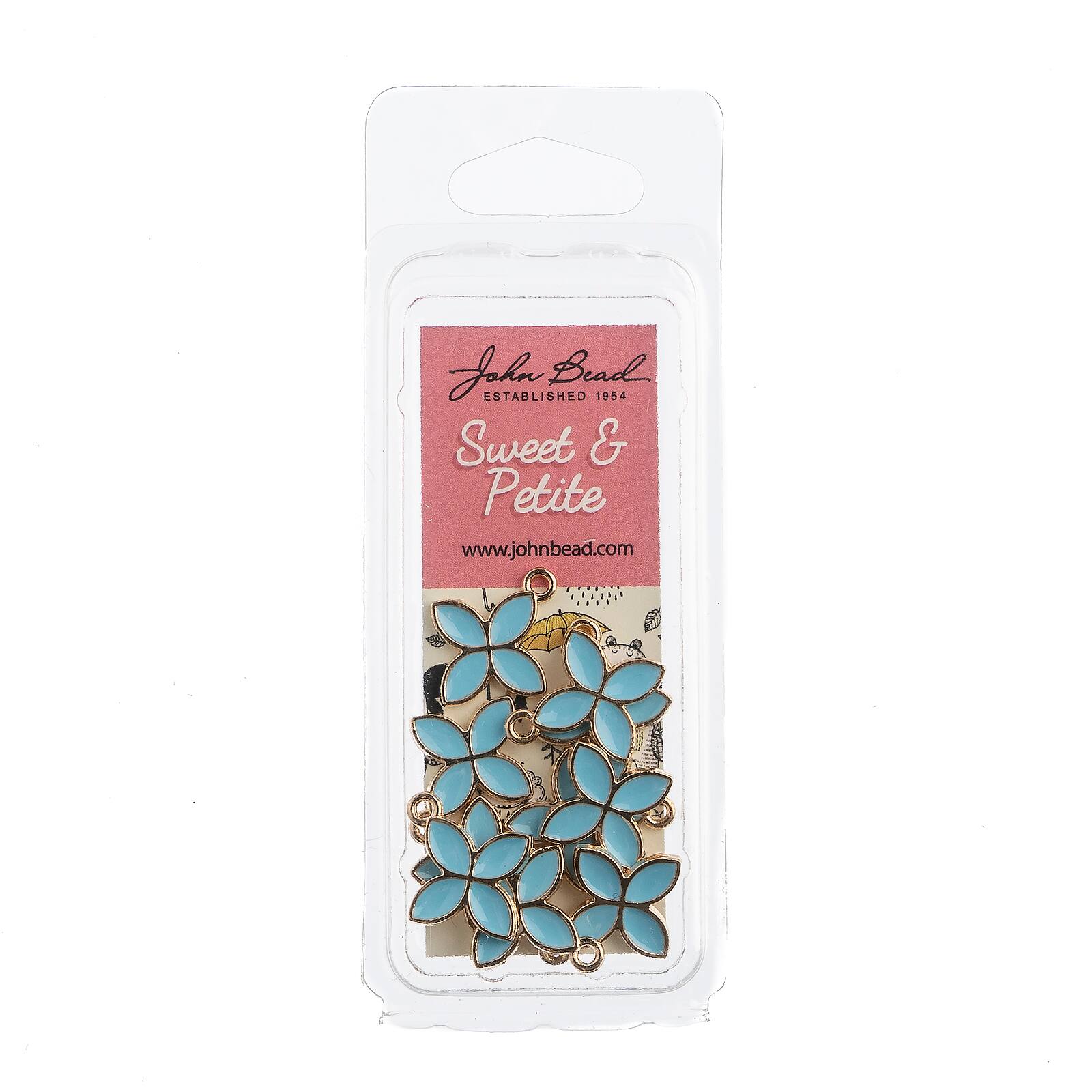 John Bead Sweet &#x26; Petite Four Petals Charms, 10ct.