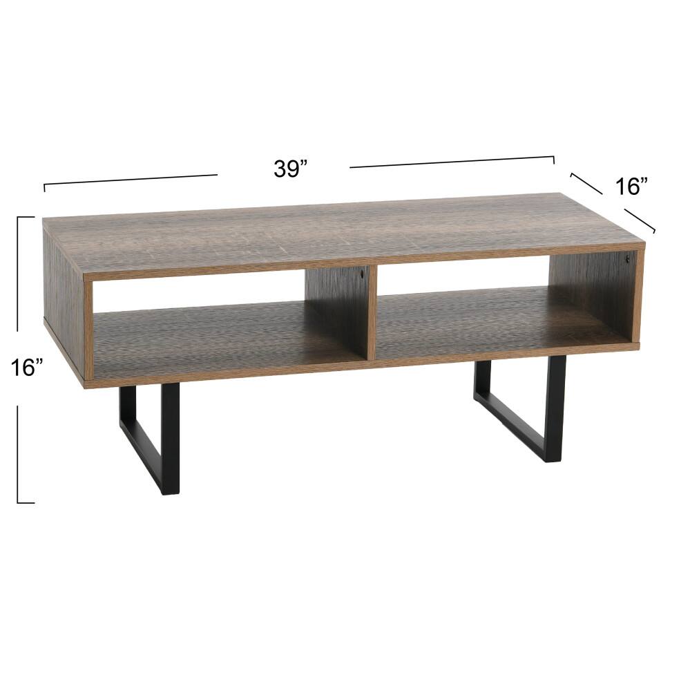 Household Essentials Jamestown Lifted Coffee Table