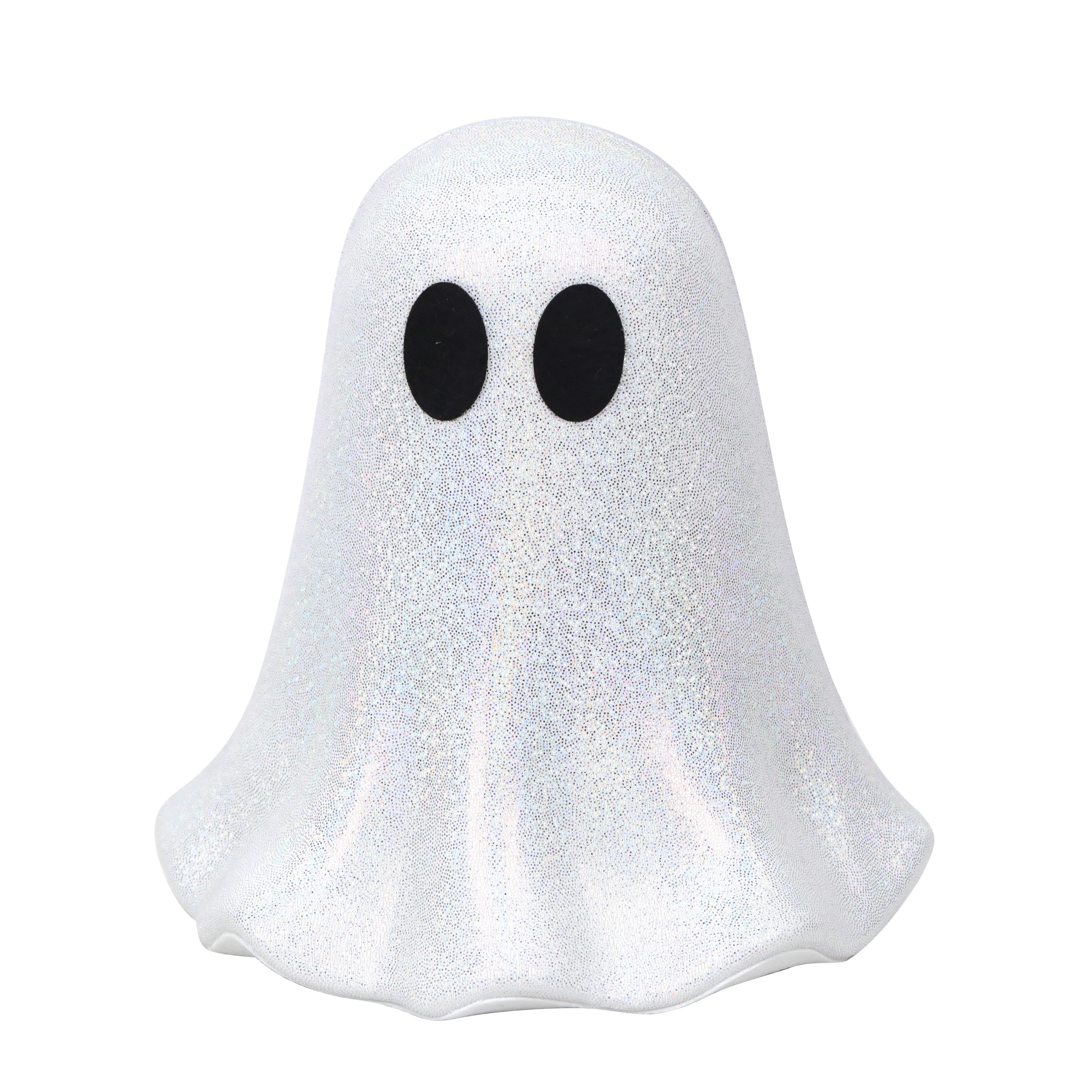9&#x22; Iridescent Glitter Ghost Tabletop D&#xE9;cor by Ashland&#xAE;