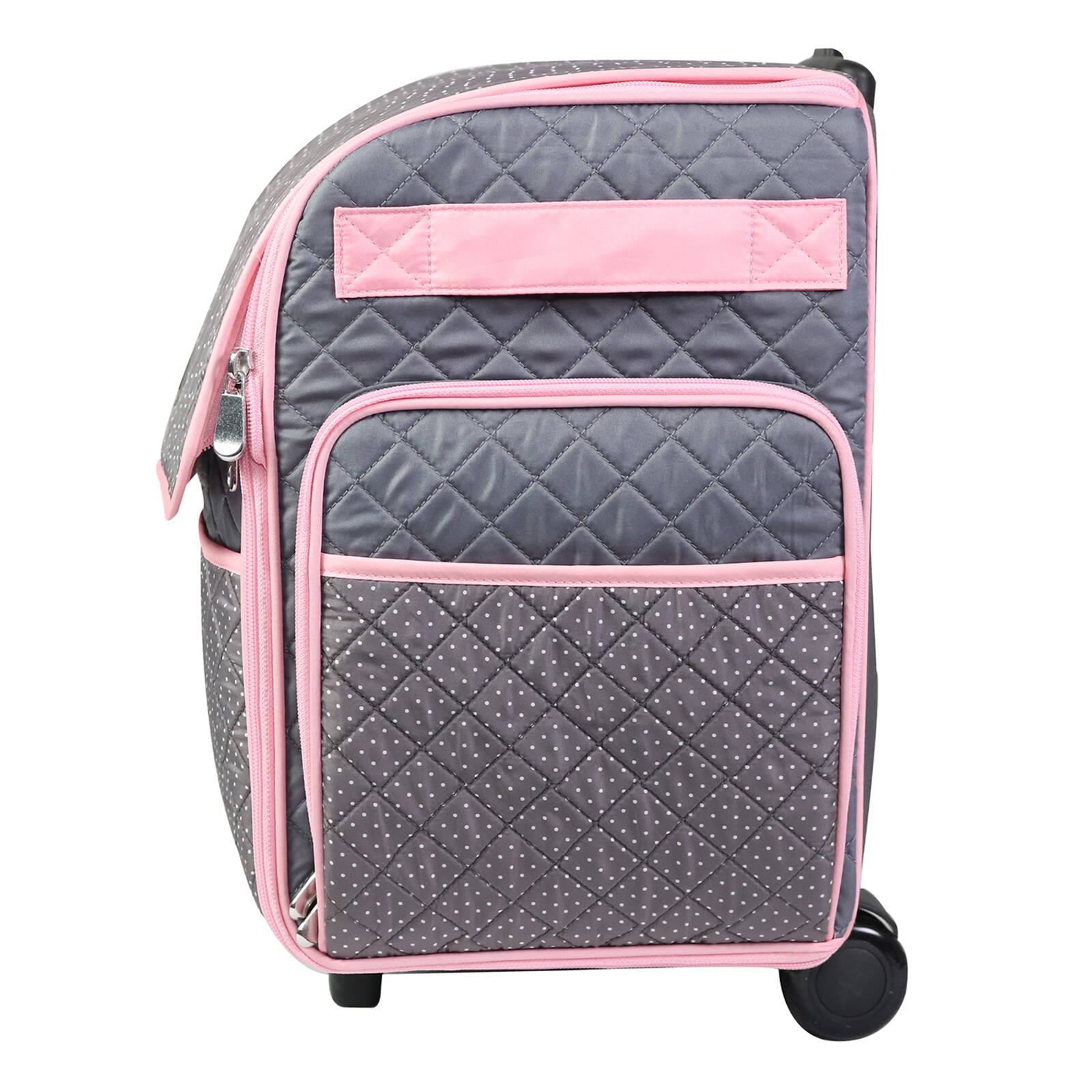 Everything Mary Pink & Gray Collapsible Deluxe Sewing Storage Case