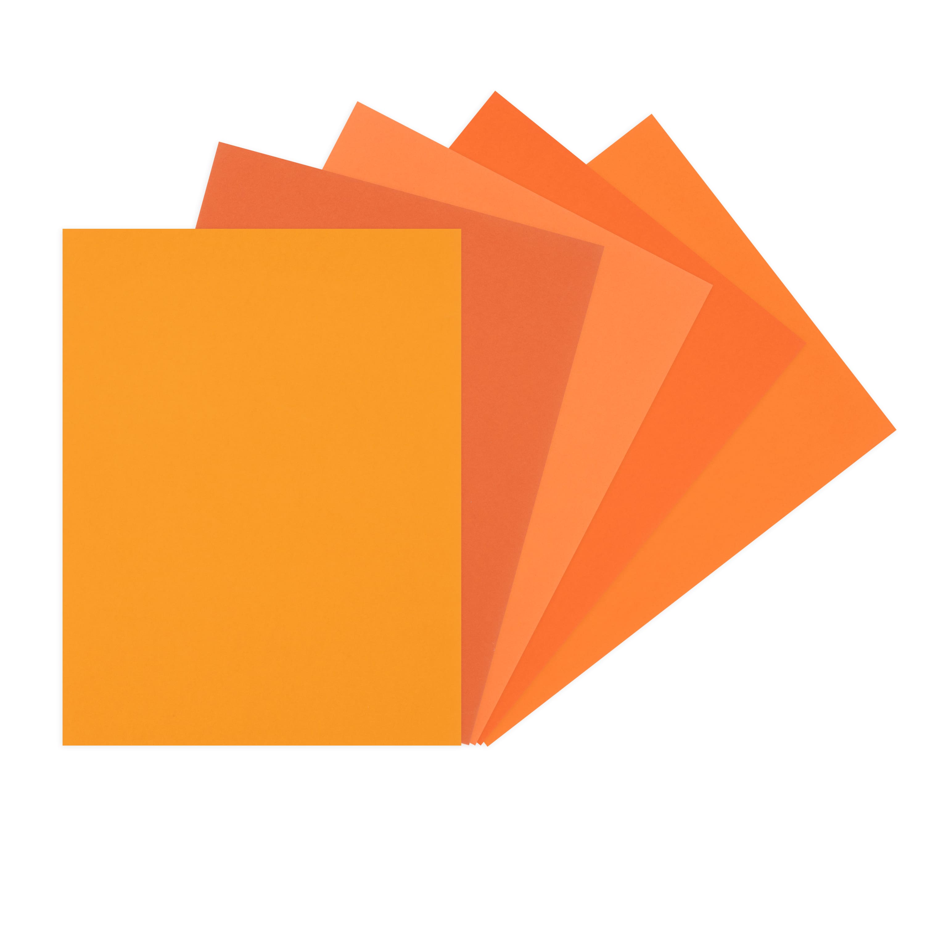Tangerine 8.5&#x22; x 11&#x22; Cardstock Paper by Recollections&#x2122;, 50 Sheets