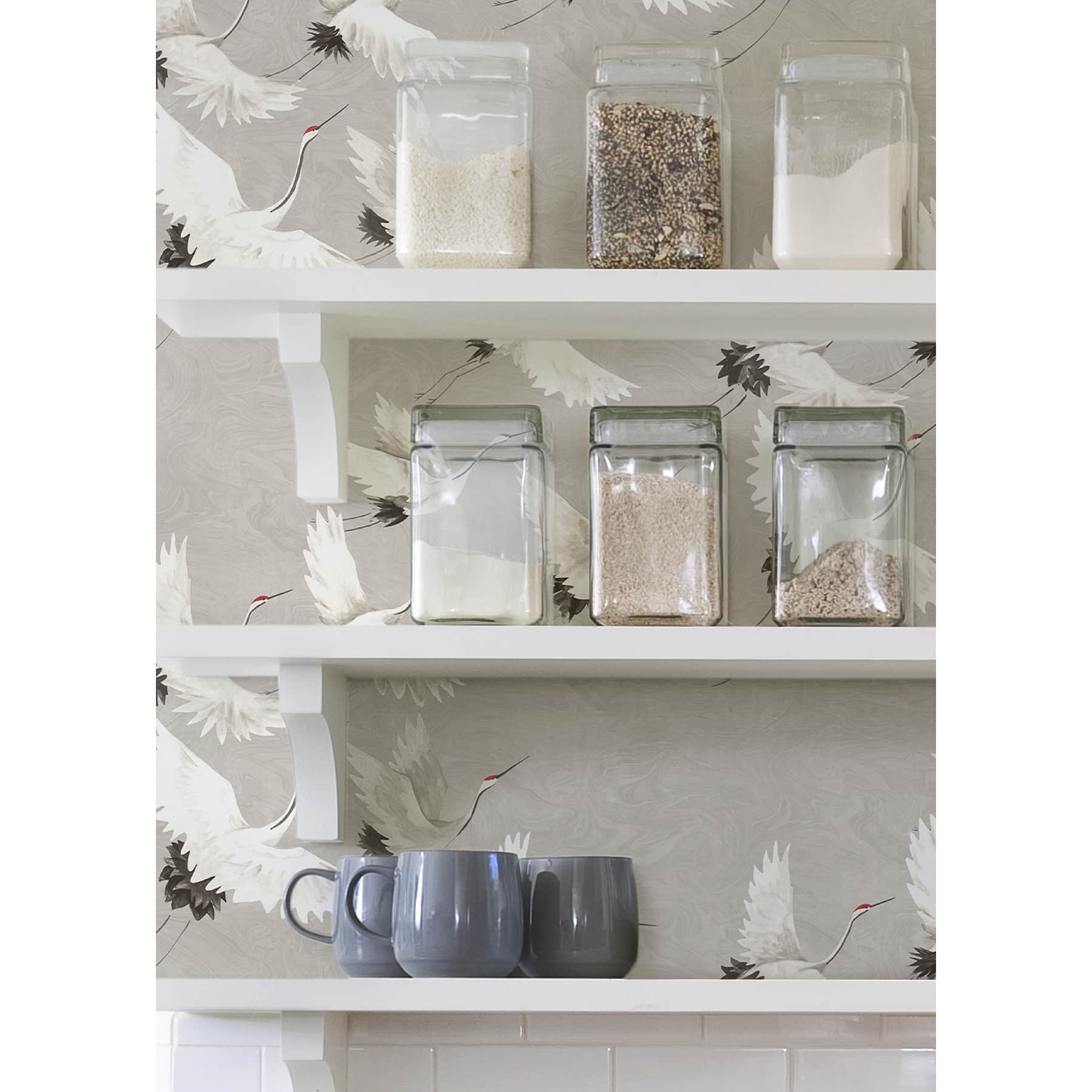 Wallpops Gray Halcyon Peel & Stick Wallpaper