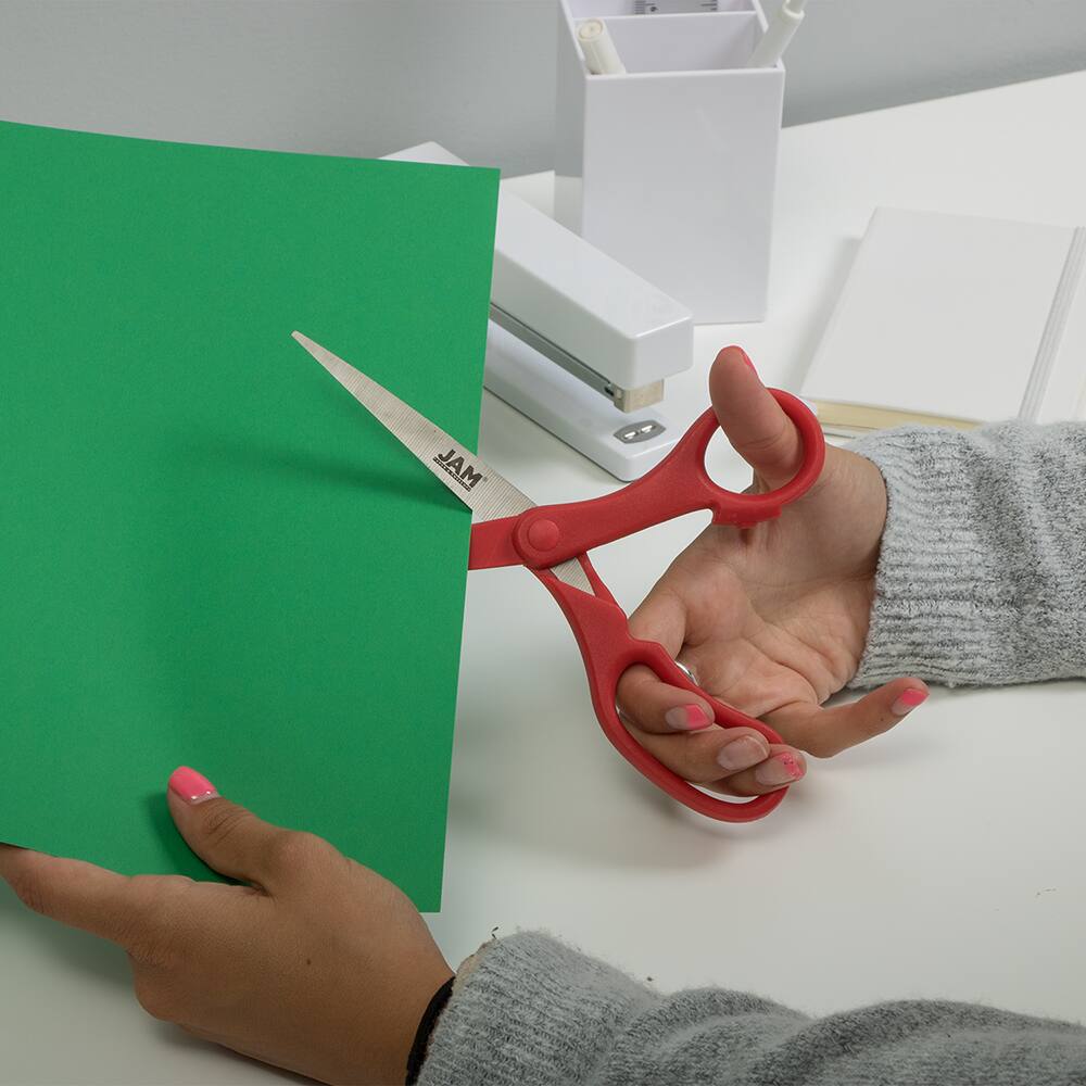 JAM Paper 8" Ergonomic Multi-Purpose Precision Scissors