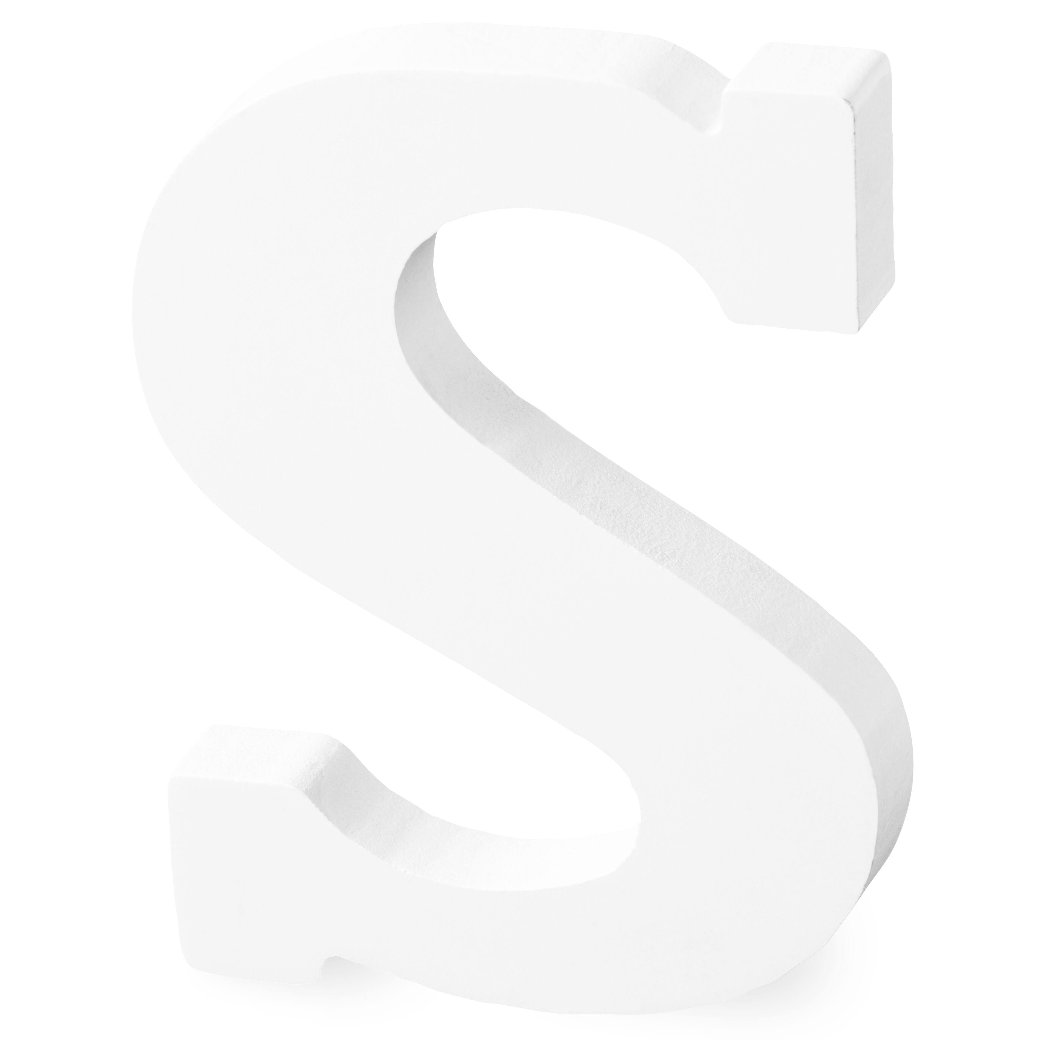 12 Pack: 4.75" White Wood Letter by Make Market®