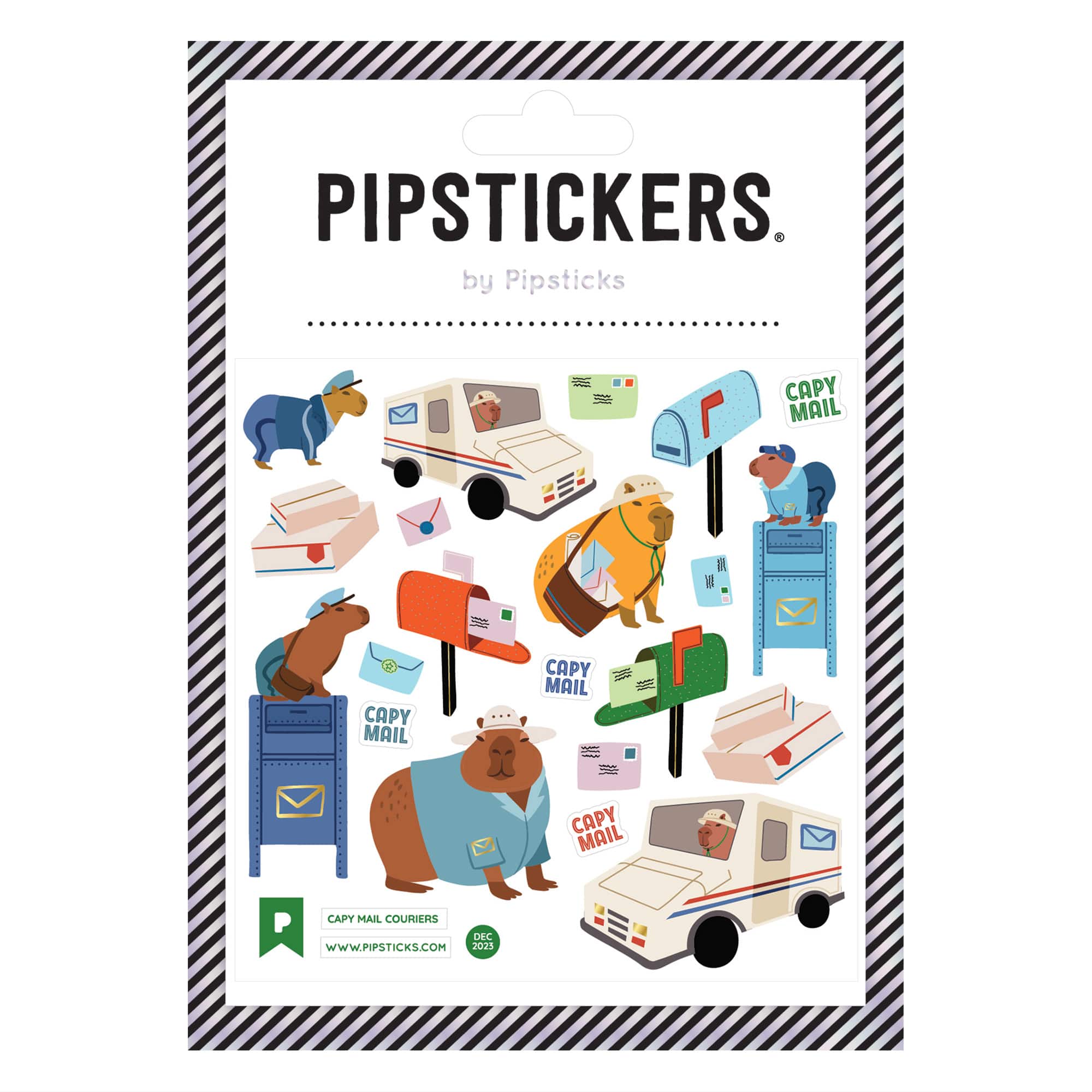 Pipstickers&#xAE; Capy Mail Couriers Stickers