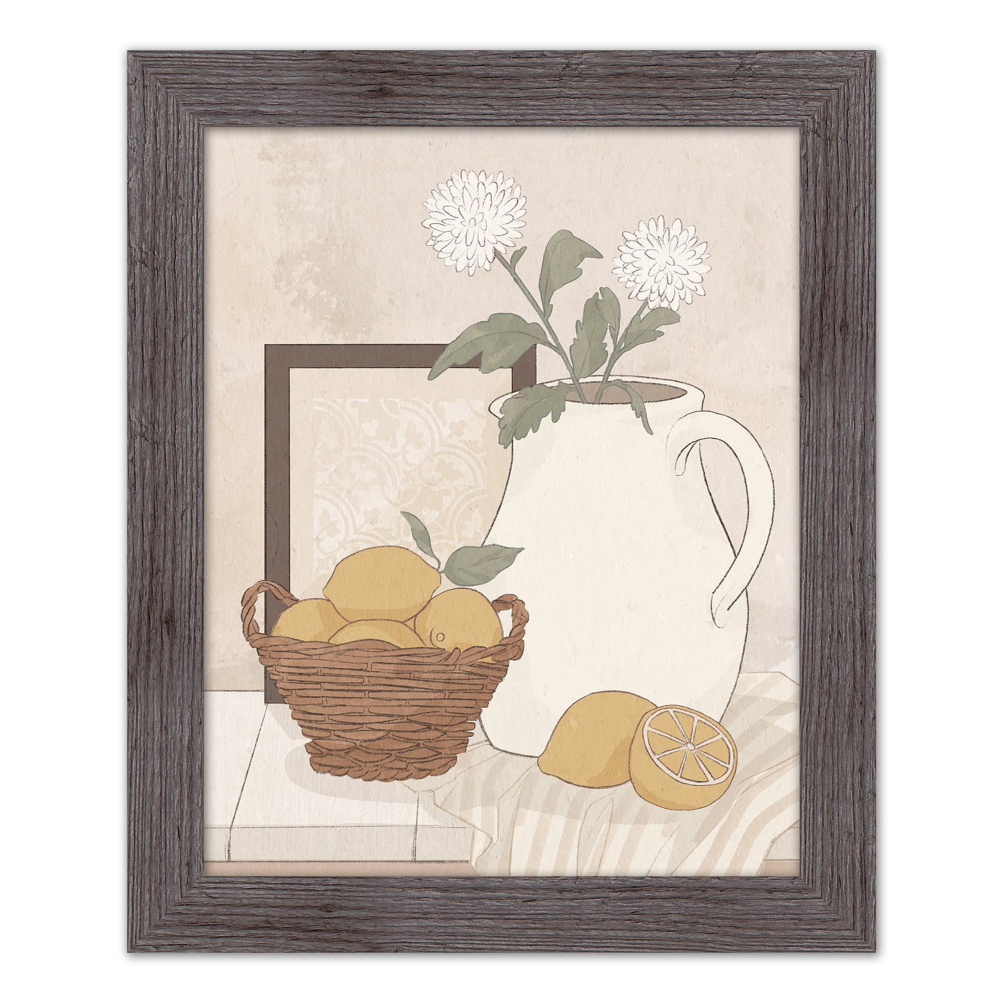Farmhouse Still Life Western Framed Print