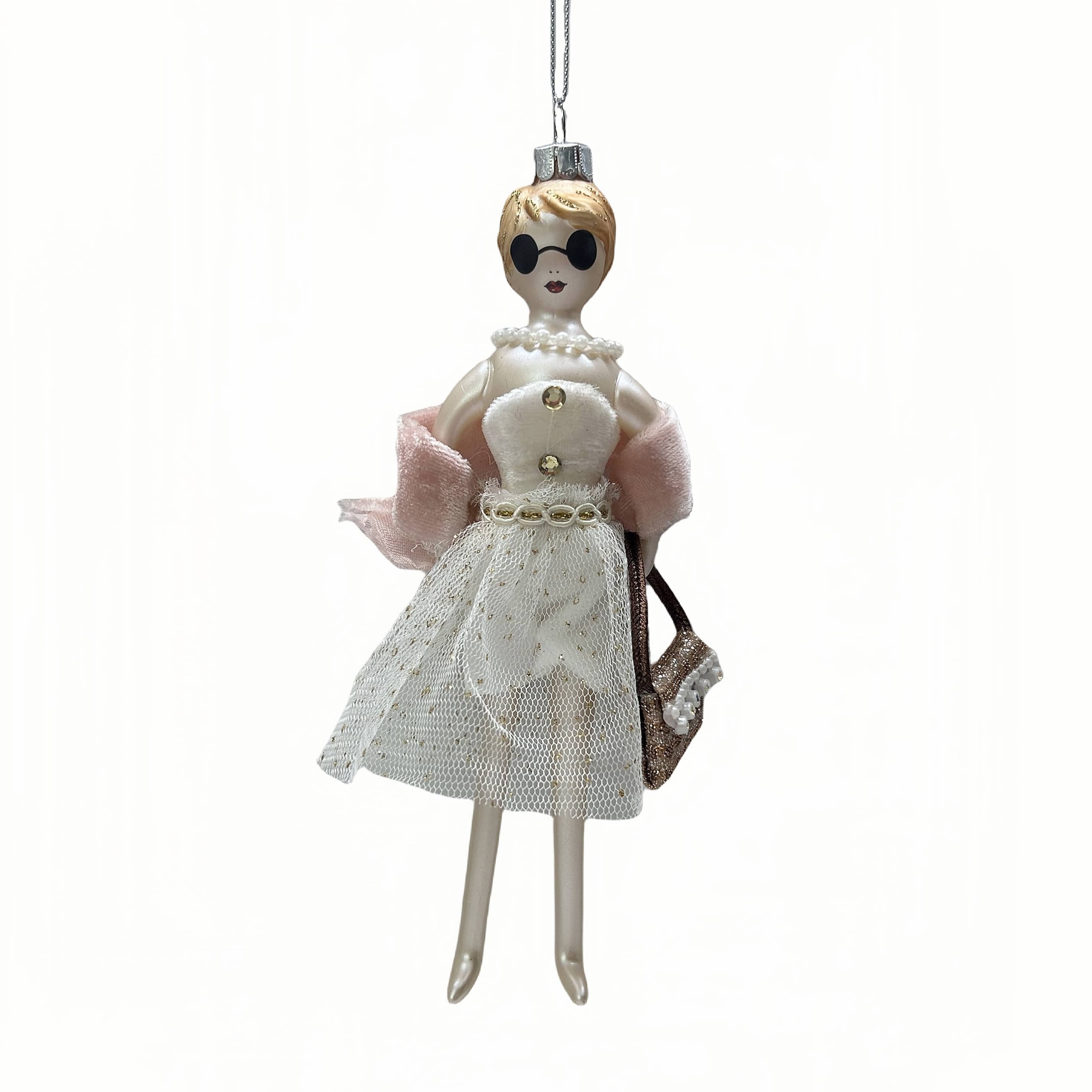 Assorted 7.25&#x22; Stylish Lady Glass Ornament by Ashland&#xAE;, 1pc.