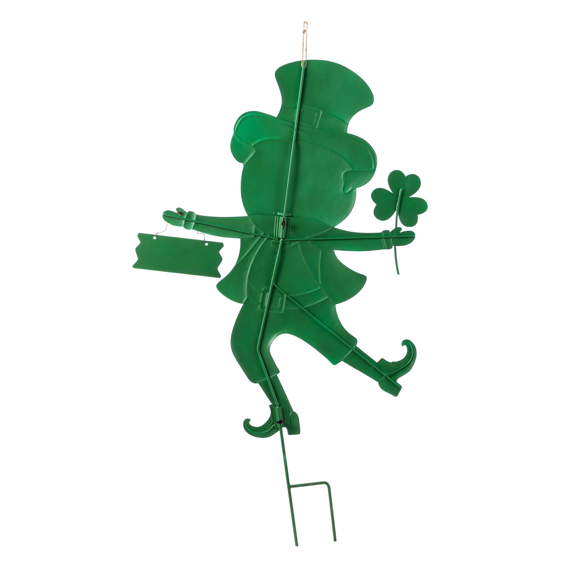 Glitzhome® 36" St.Patrick's Metal Leprechaun Yard Stake