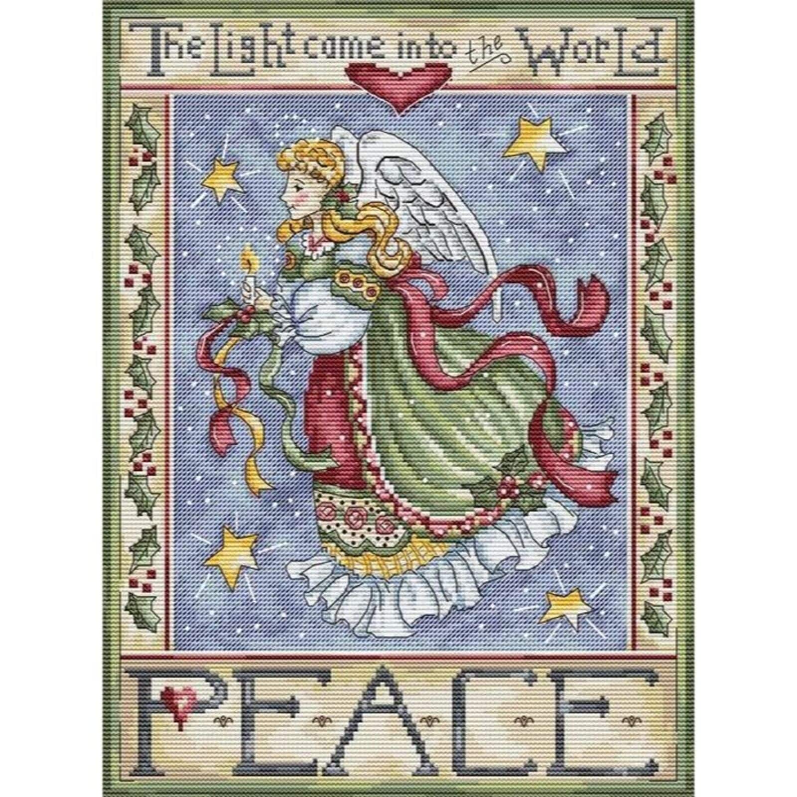 Letistitch Peace Angel Counted Cross Stitch Kit