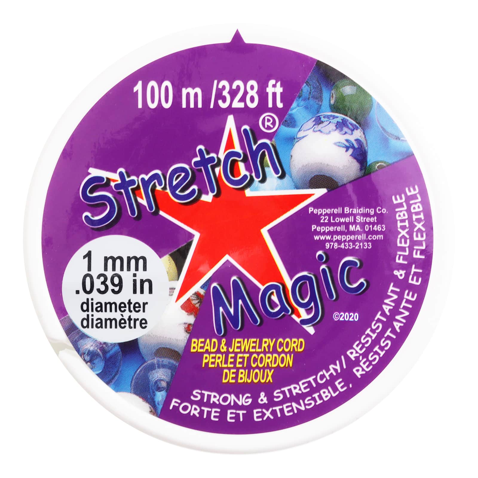 Stretch Magic® 1mm Clear Bead & Jewelry Cord, 100m
