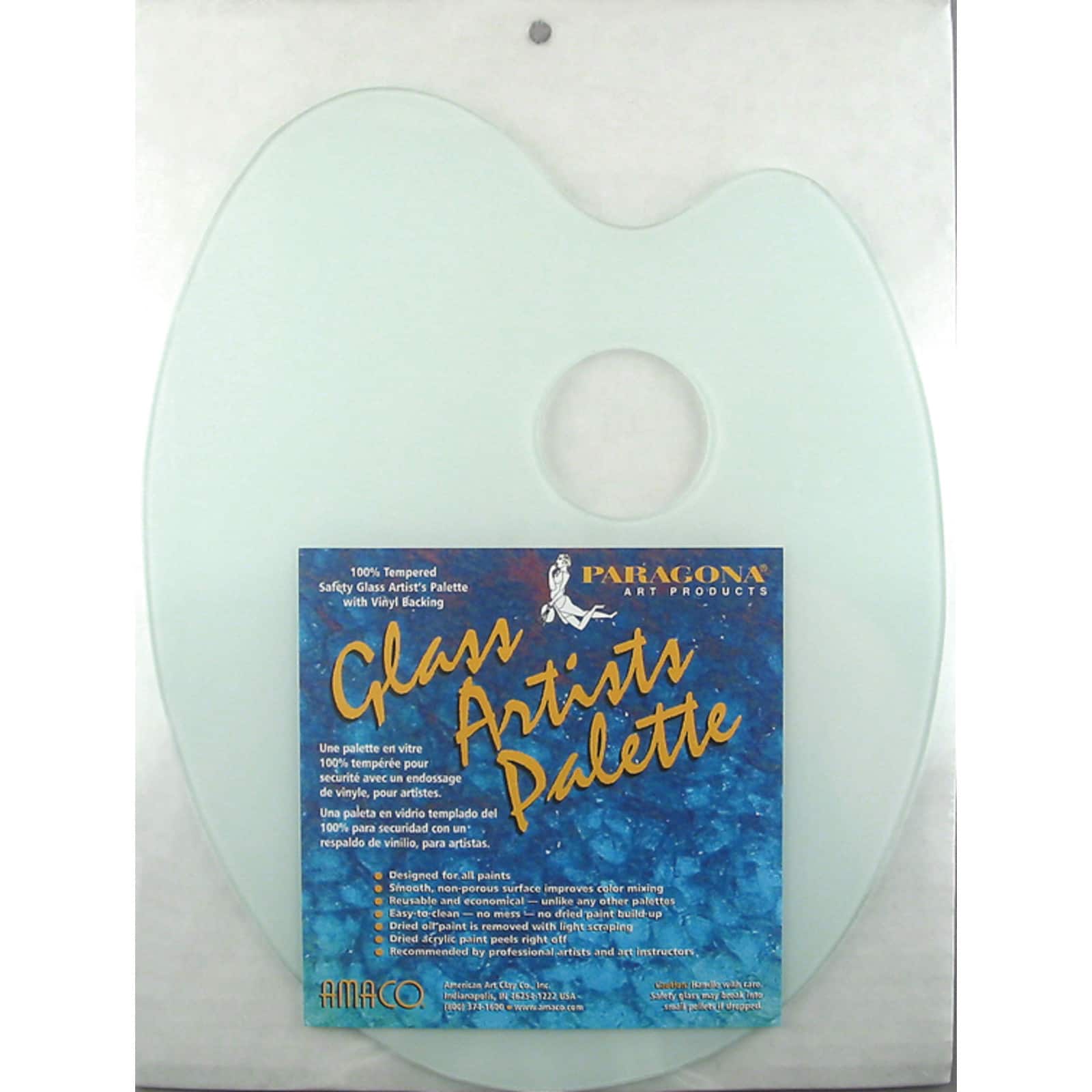 Amaco Classic Oval Glass Palette