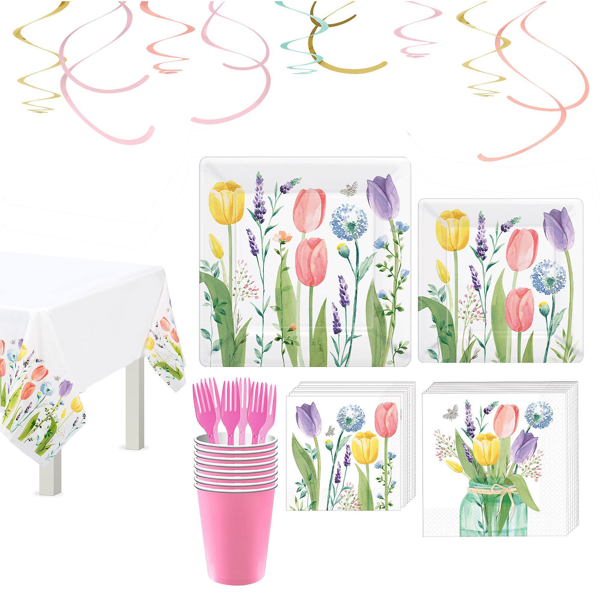 Tulip Garden Tableware Kit for 16 Guests