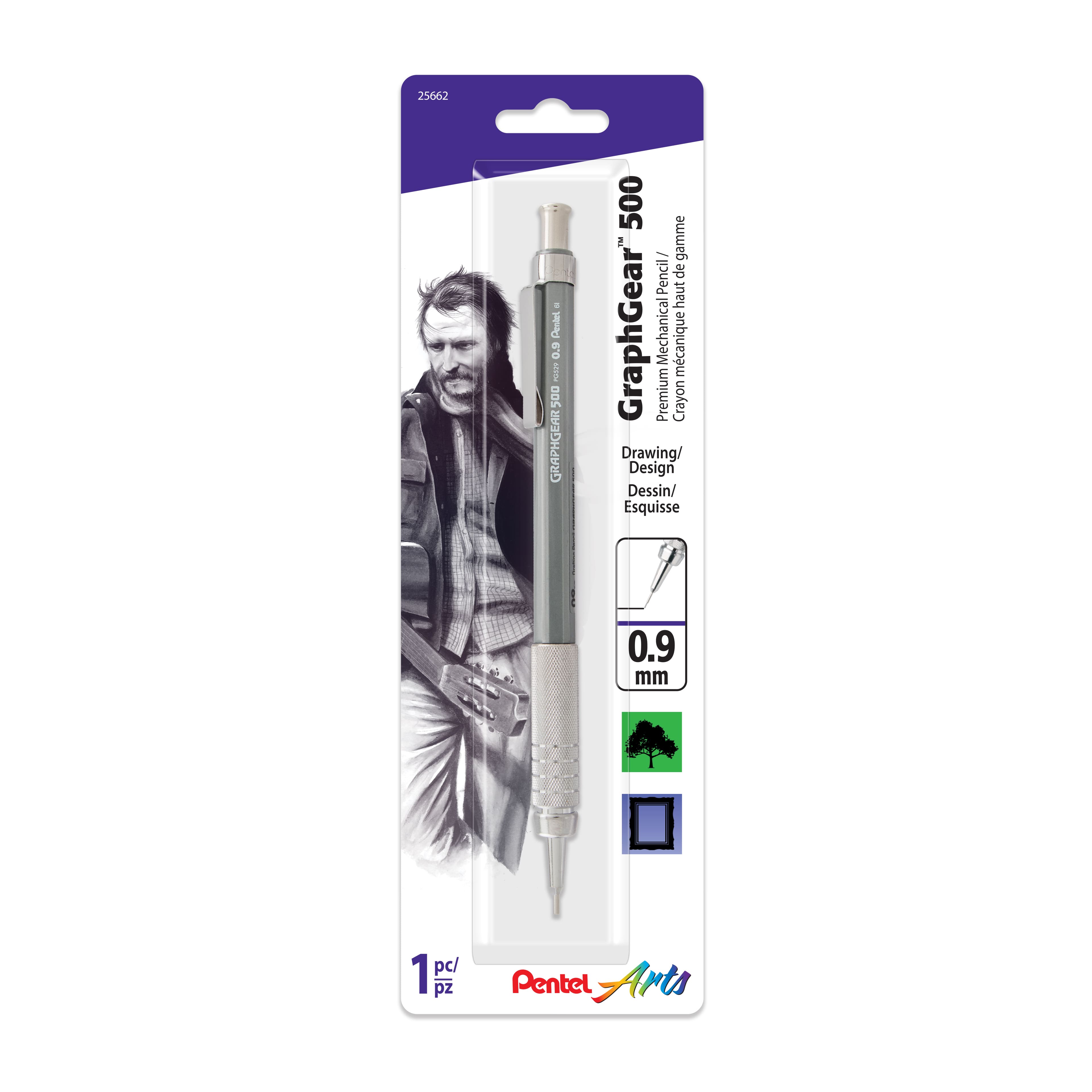 Pentel® Arts GraphGear 500 0.9mm Premium Drafting Pencil