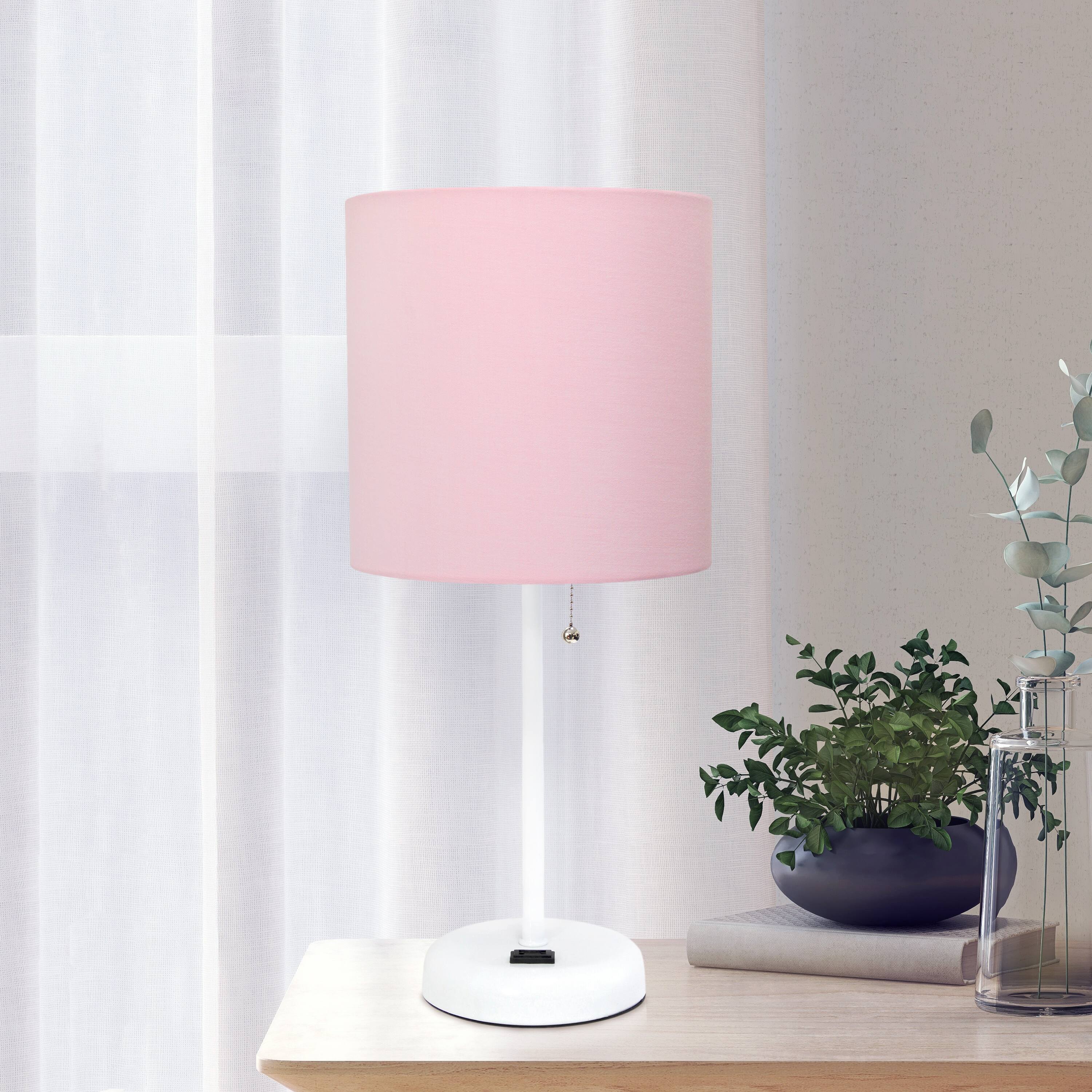 Creekwood Home Oslo 19.5&#x22; Power Outlet Table Lamp
