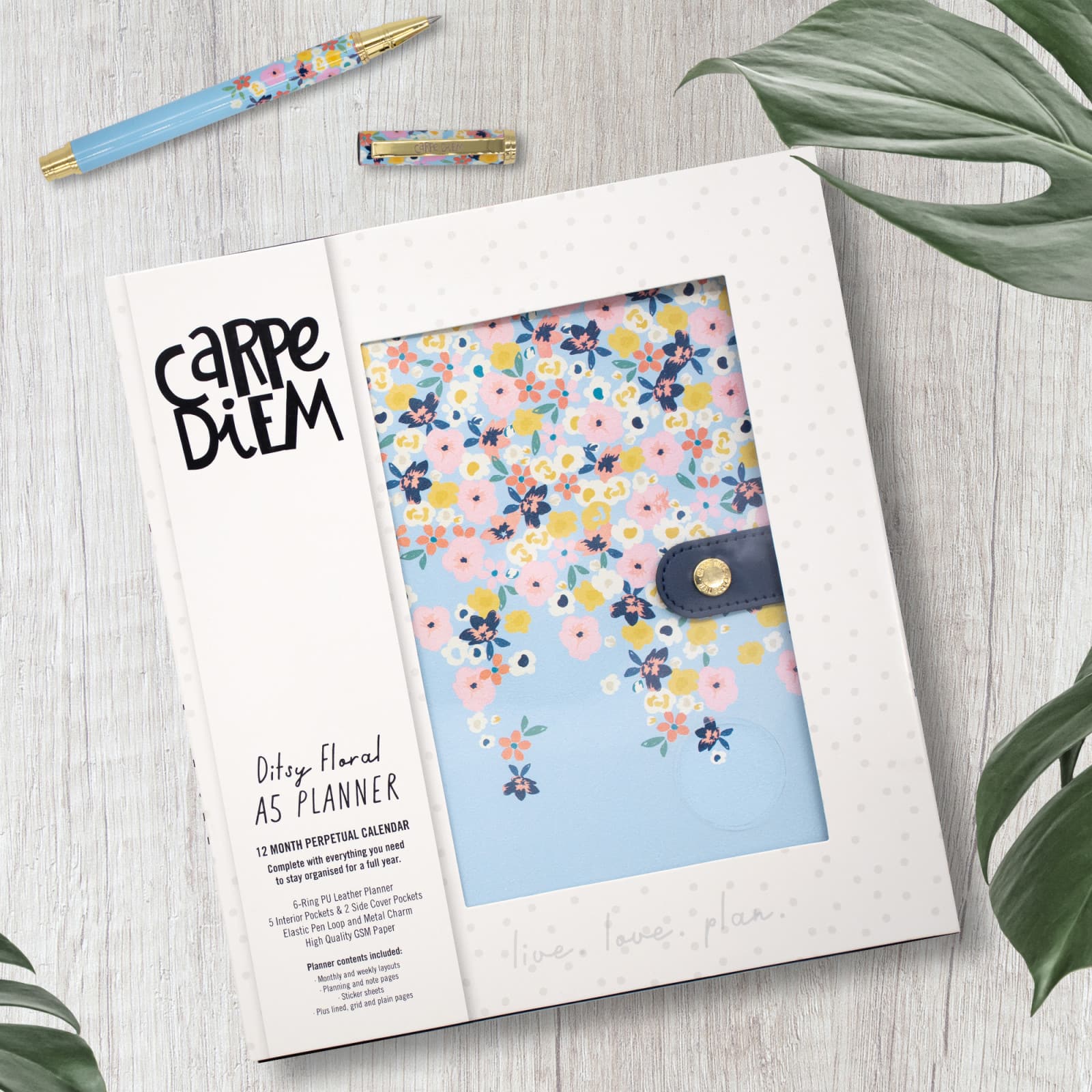 Carpe Diem A5 Ditzy Floral Planner