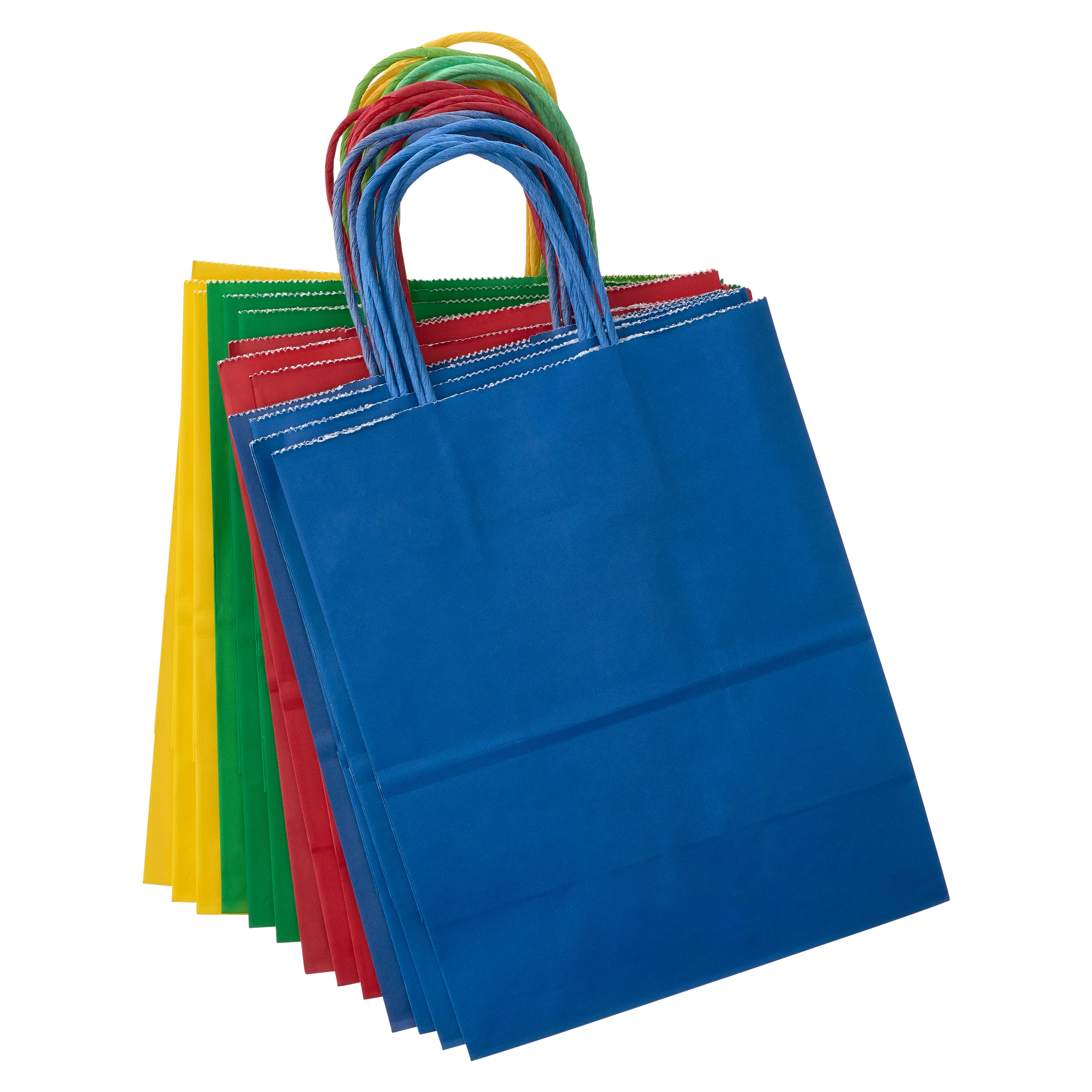 10 Packs: 13 ct. (130 total) Medium Primary Color Gifting Bags by Celebrate It&#x2122; 