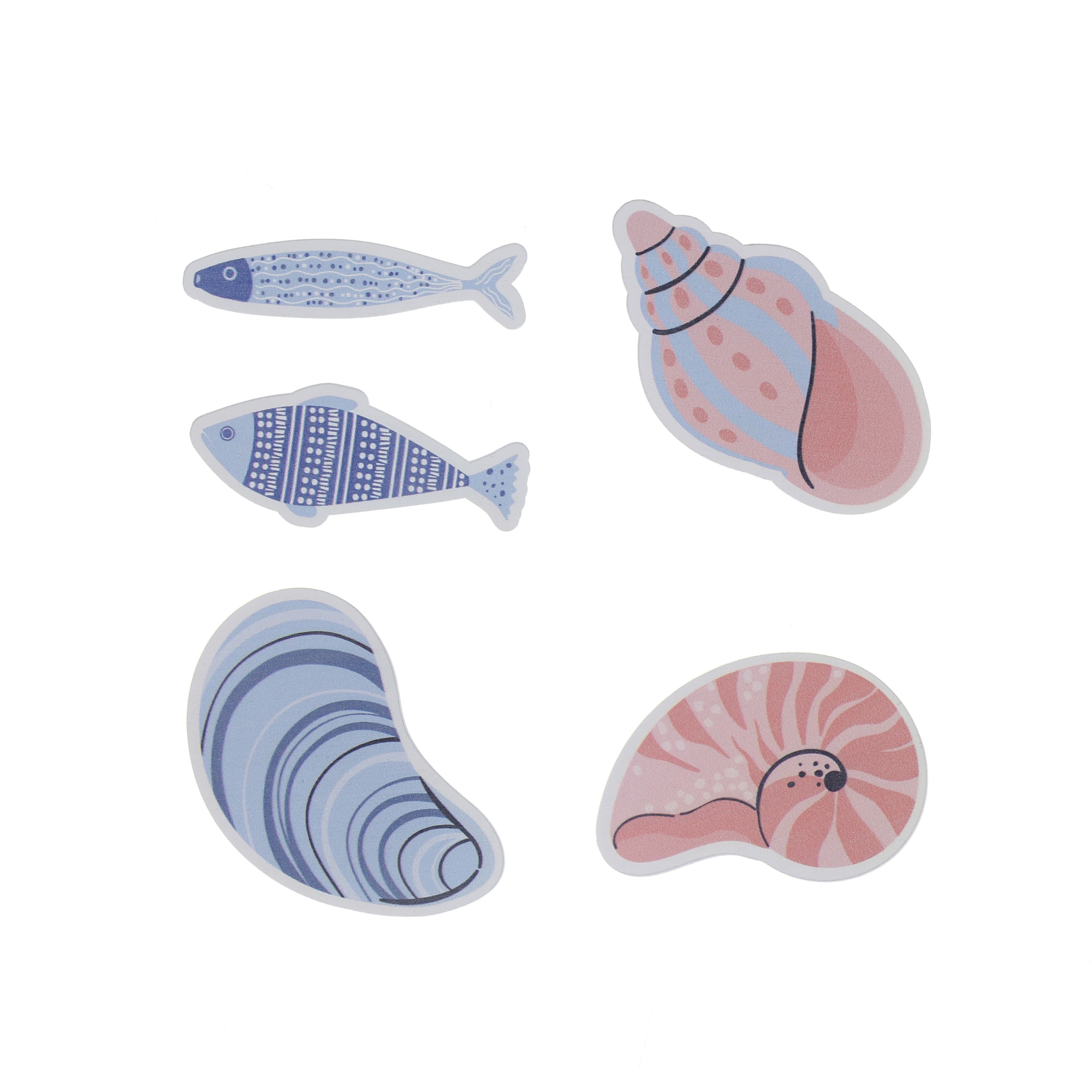 Shell Finished Wood D&#xE9;cor Shapes by Make Market&#xAE;