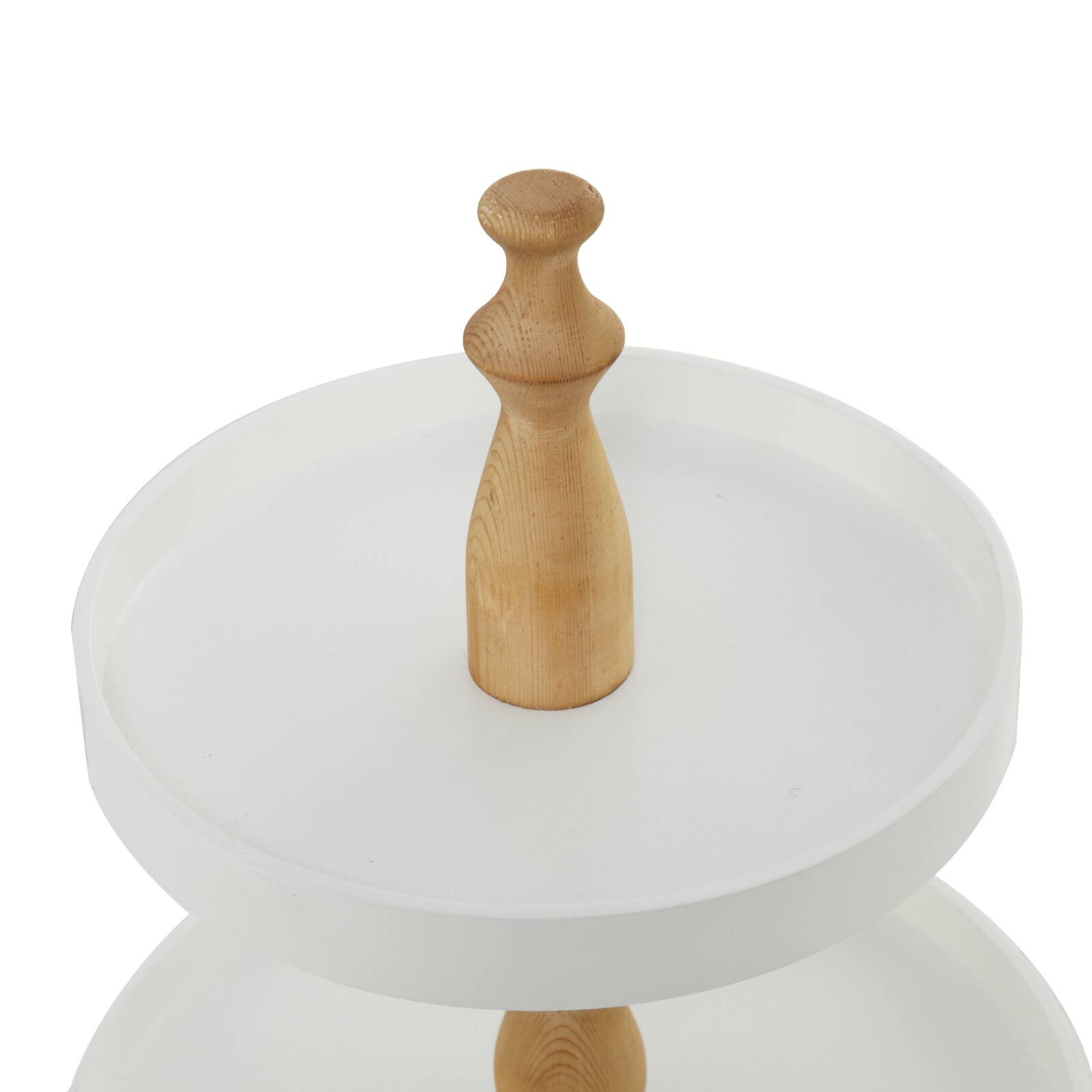 White Farmhouse Tiered Server, 16&#x22; x 16&#x22; x 24&#x22;